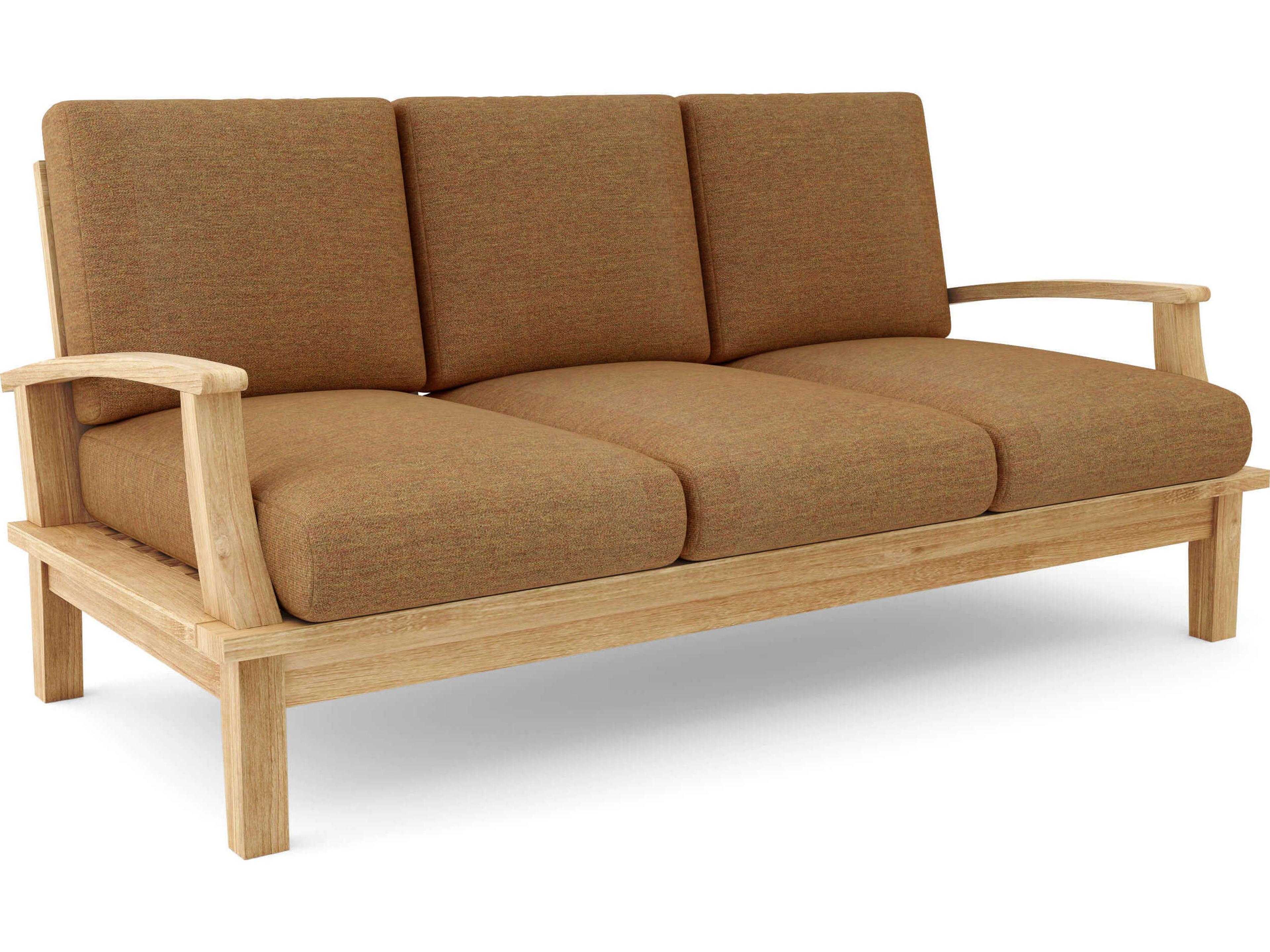 Anderson Teak Brianna Deep Seating Patio Sofa with Cushion