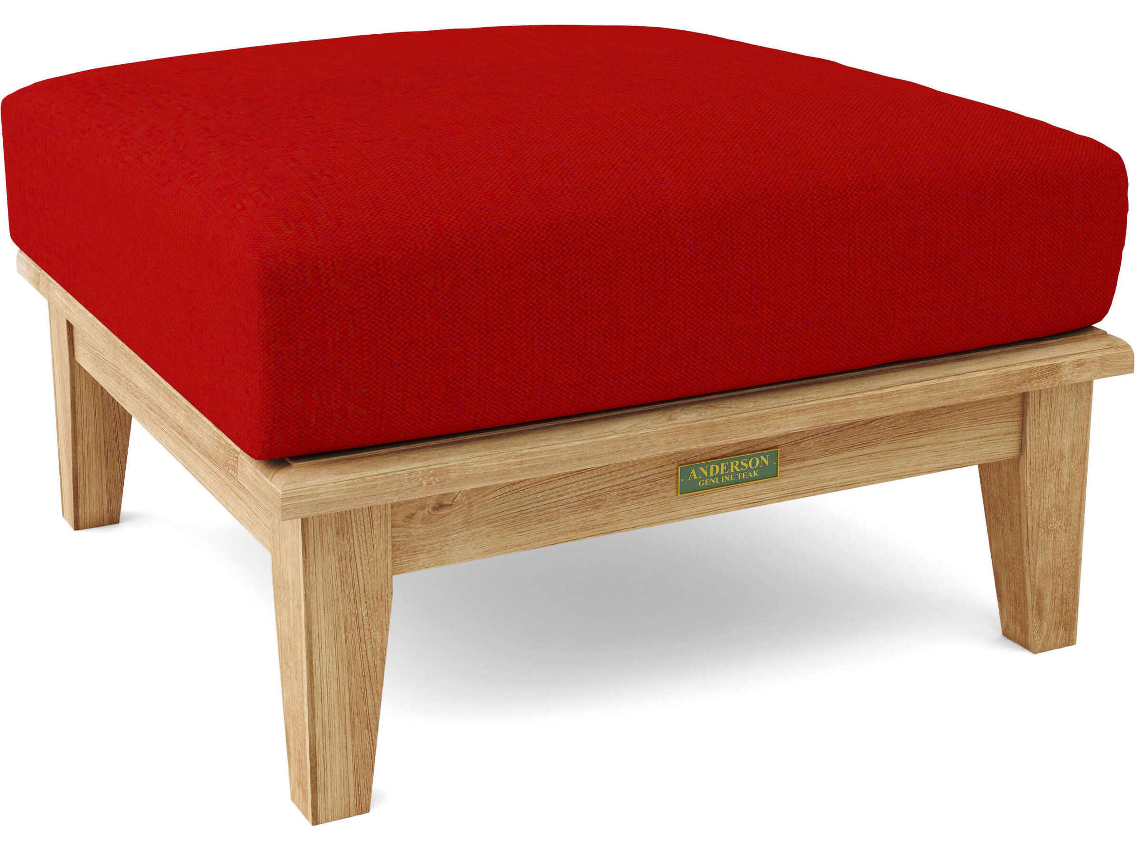 Anderson Teak Brianna Outdoor Ottoman with Cushion