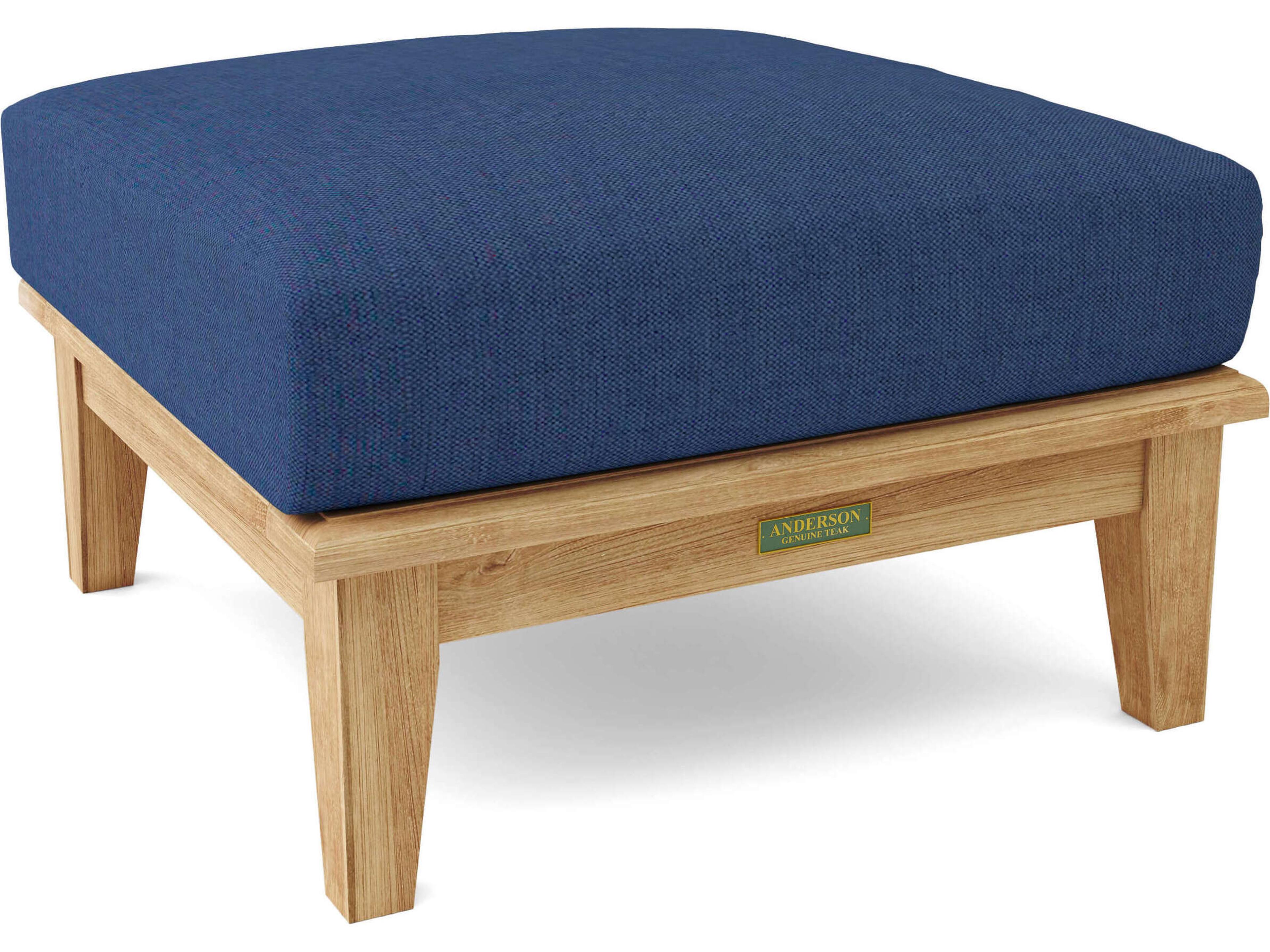 Anderson Teak Brianna Outdoor Ottoman with Cushion