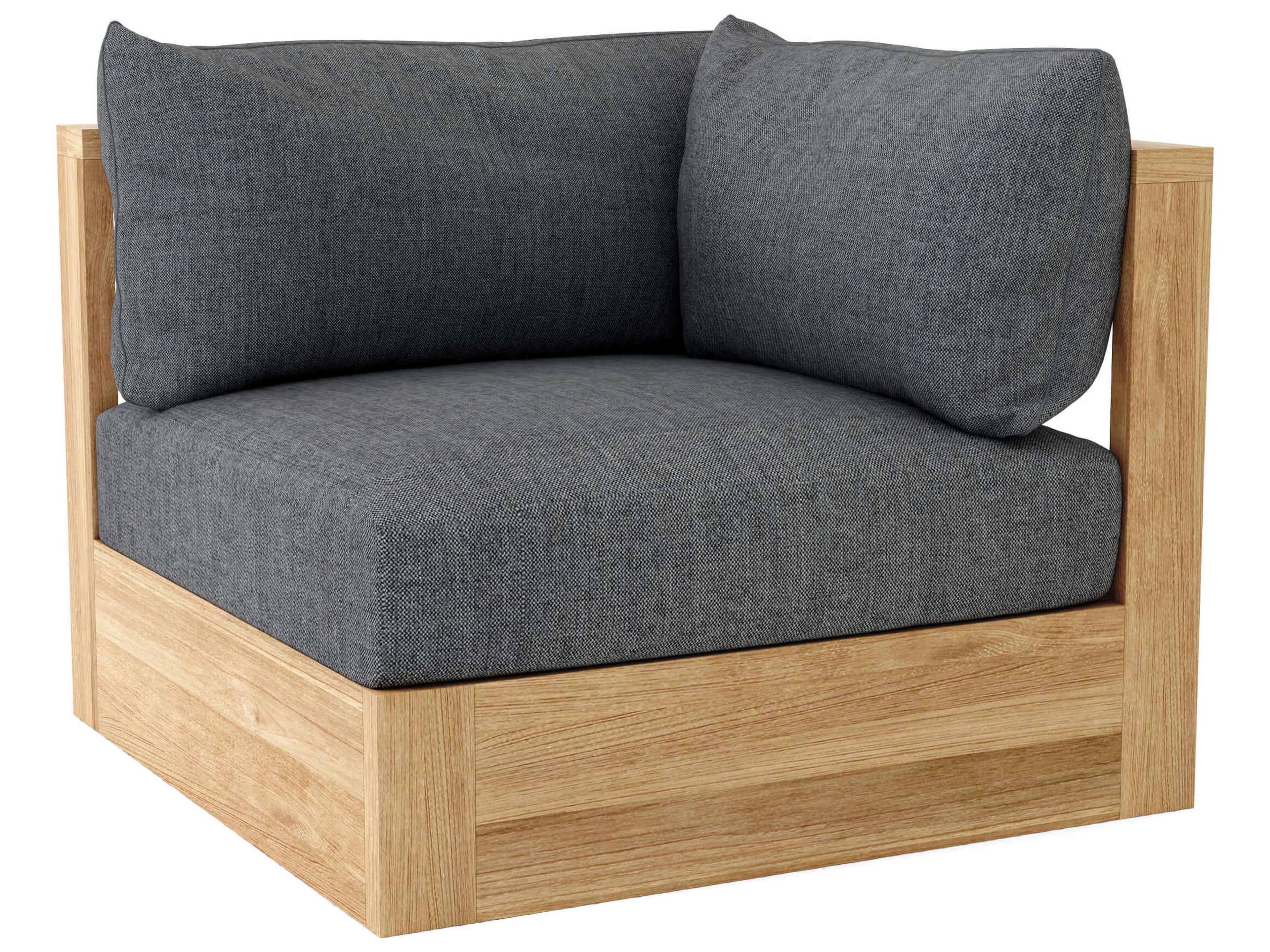 Anderson Teak Copacabana Deep Seating Corner Outdoor Lounge Chair