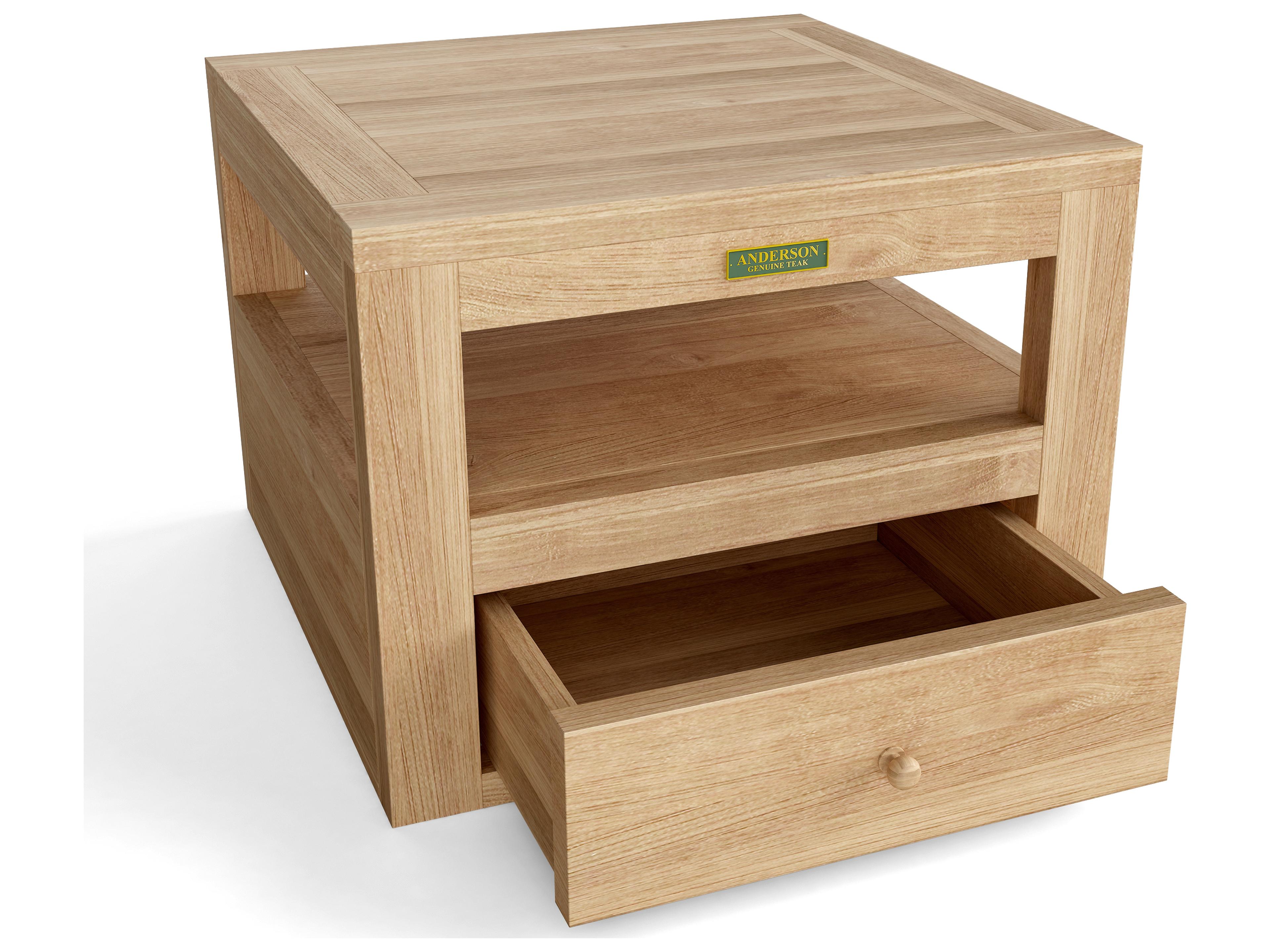 Anderson Teak Copacabana Square Patio End Table