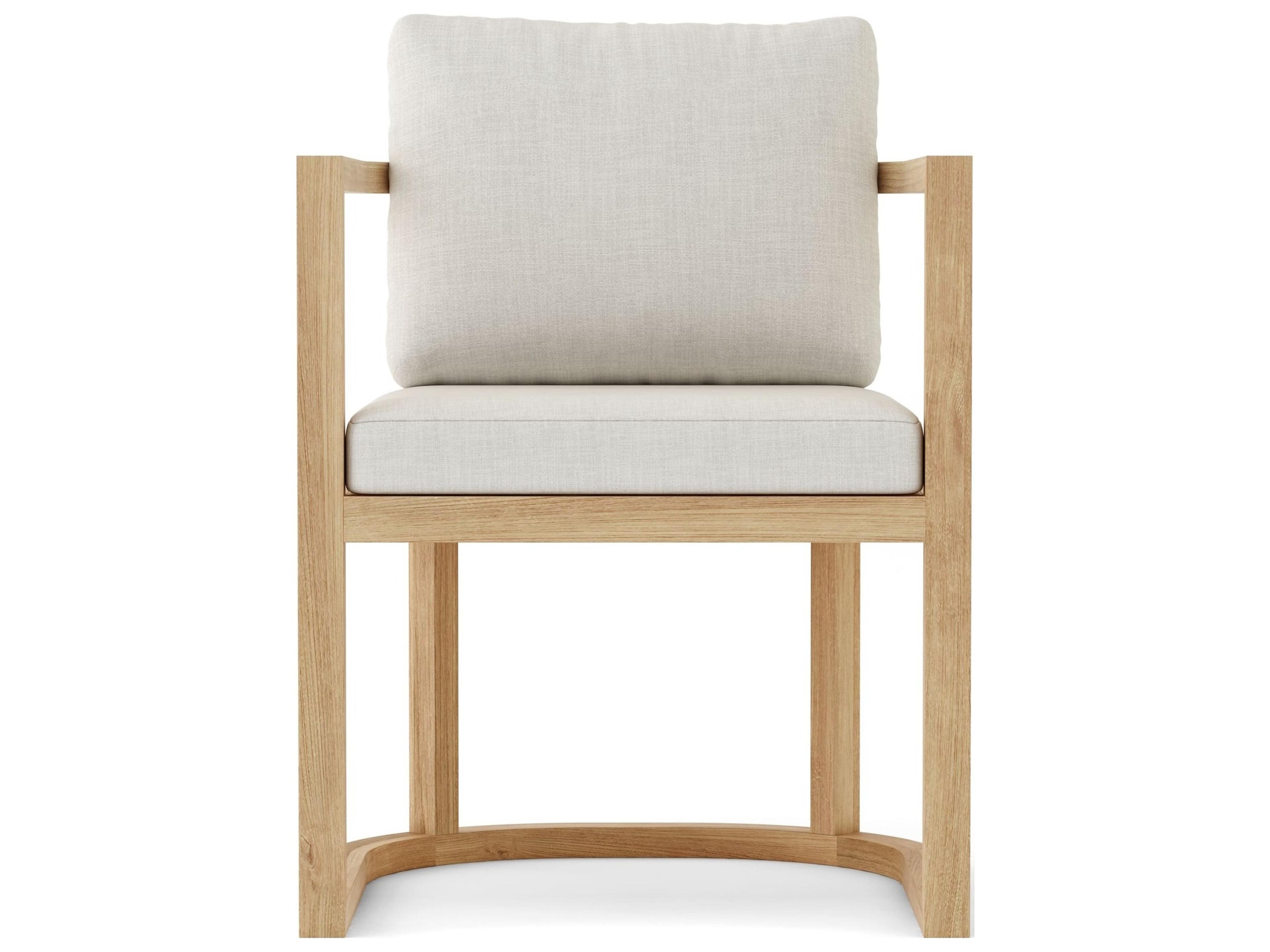Anderson Teak Junus Natural Outdoor Dining Arm Chair