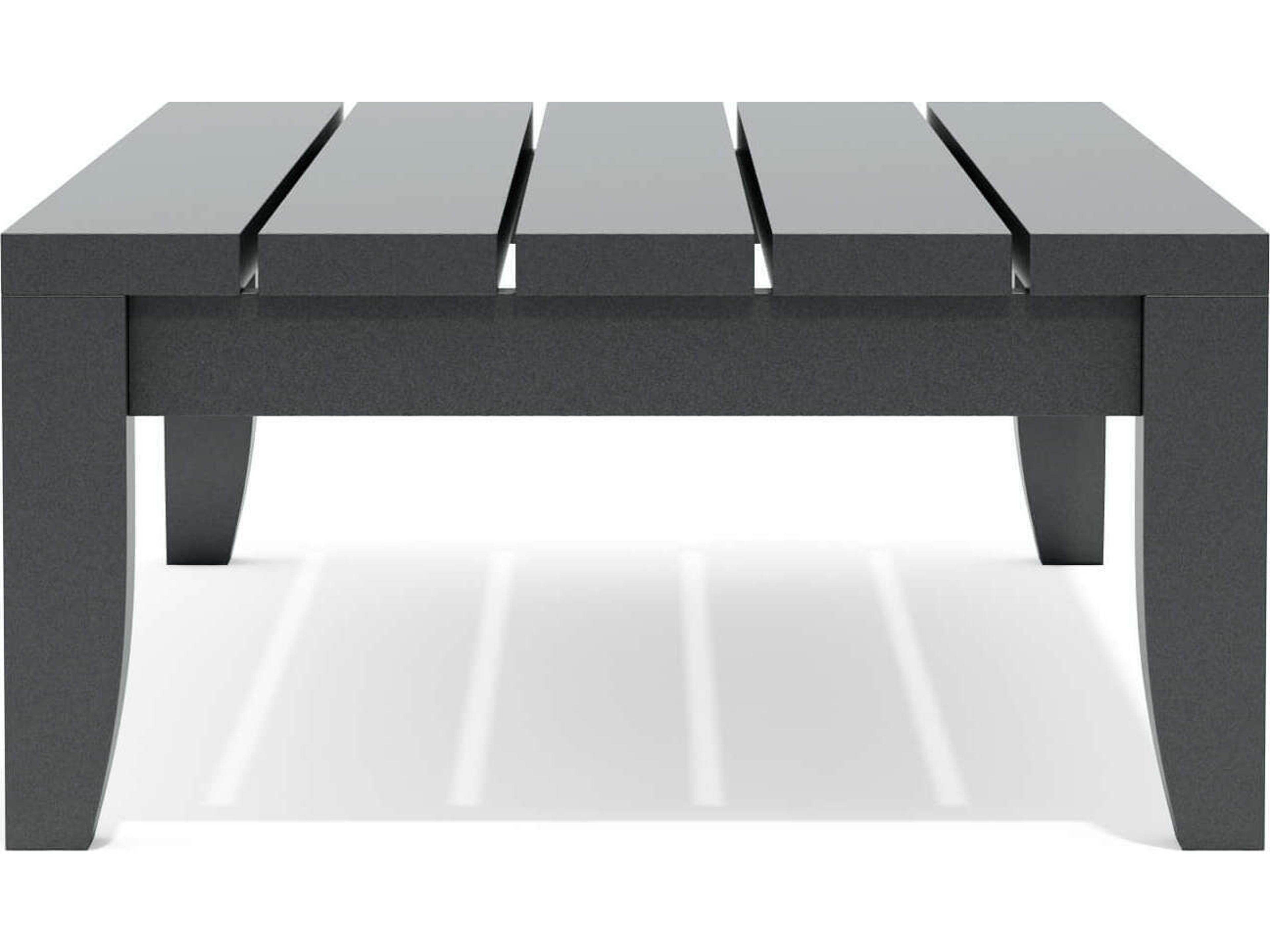 Anderson Teak Coronado Aluminum Dark Grey Rectangular Patio Coffee Table