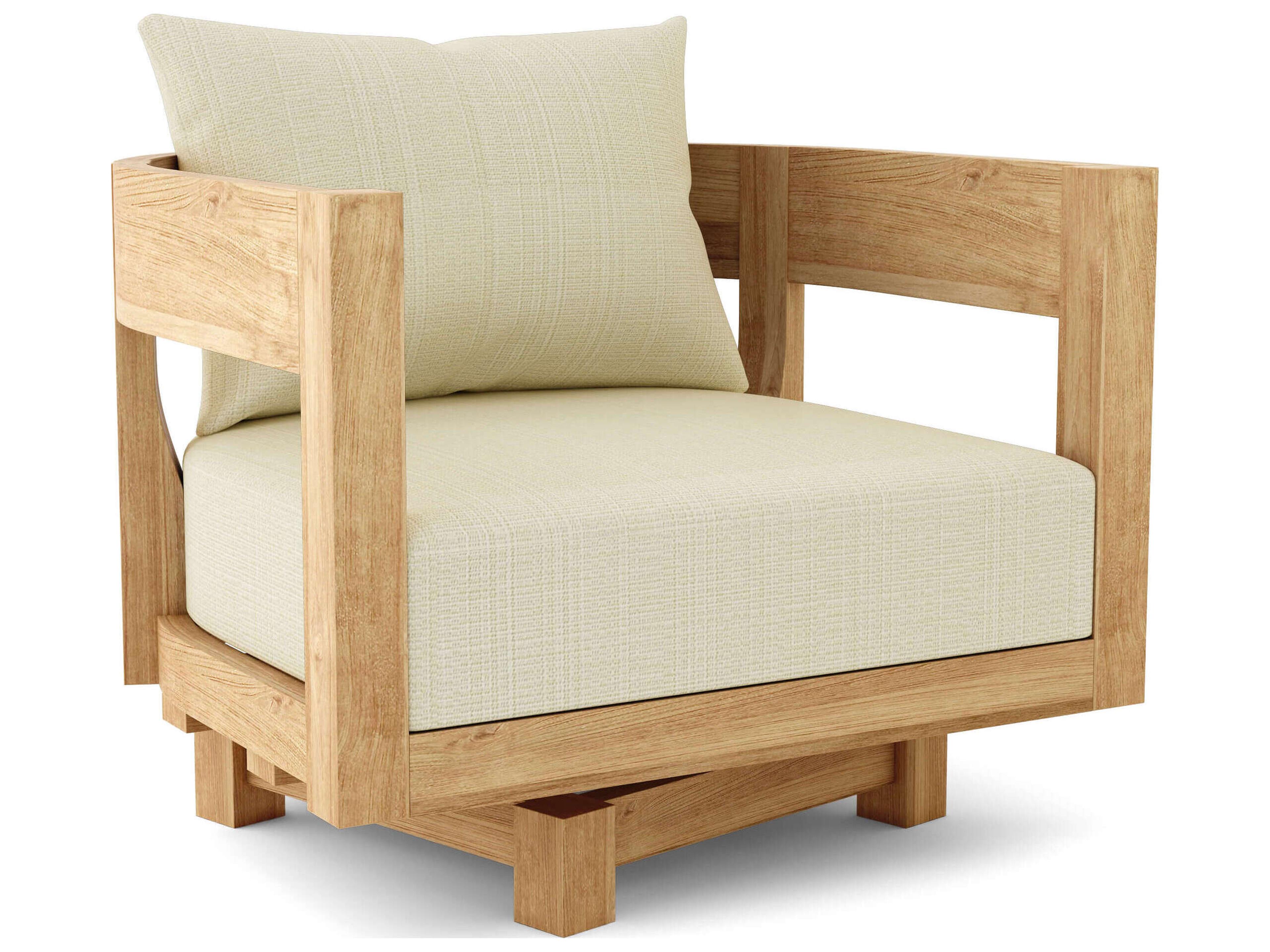 Anderson Teak Coronado Deep Seating Swivel Outdoor Lounge Chair