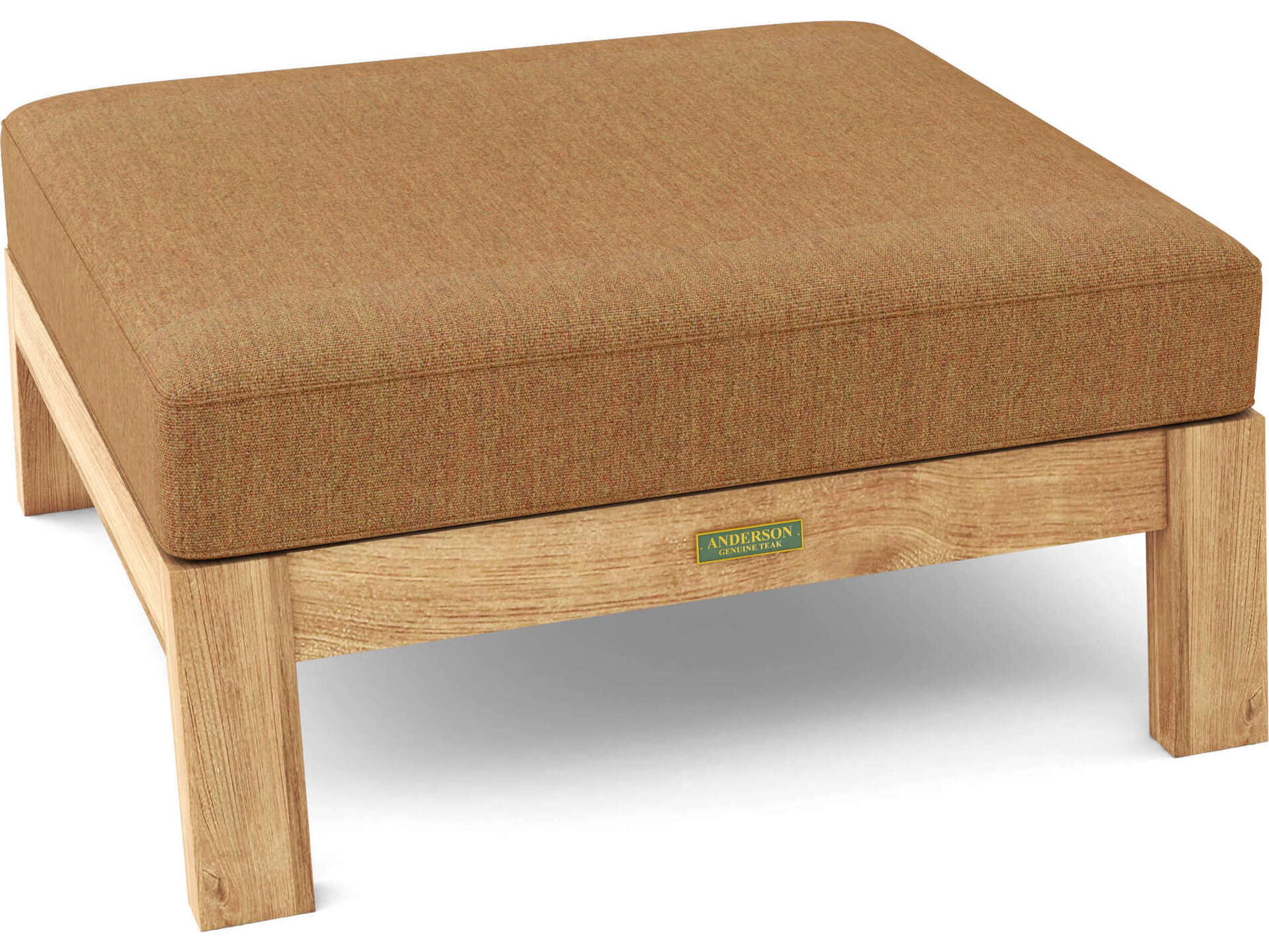 Anderson Teak Palermo Deep Seating Teak Patio Ottoman