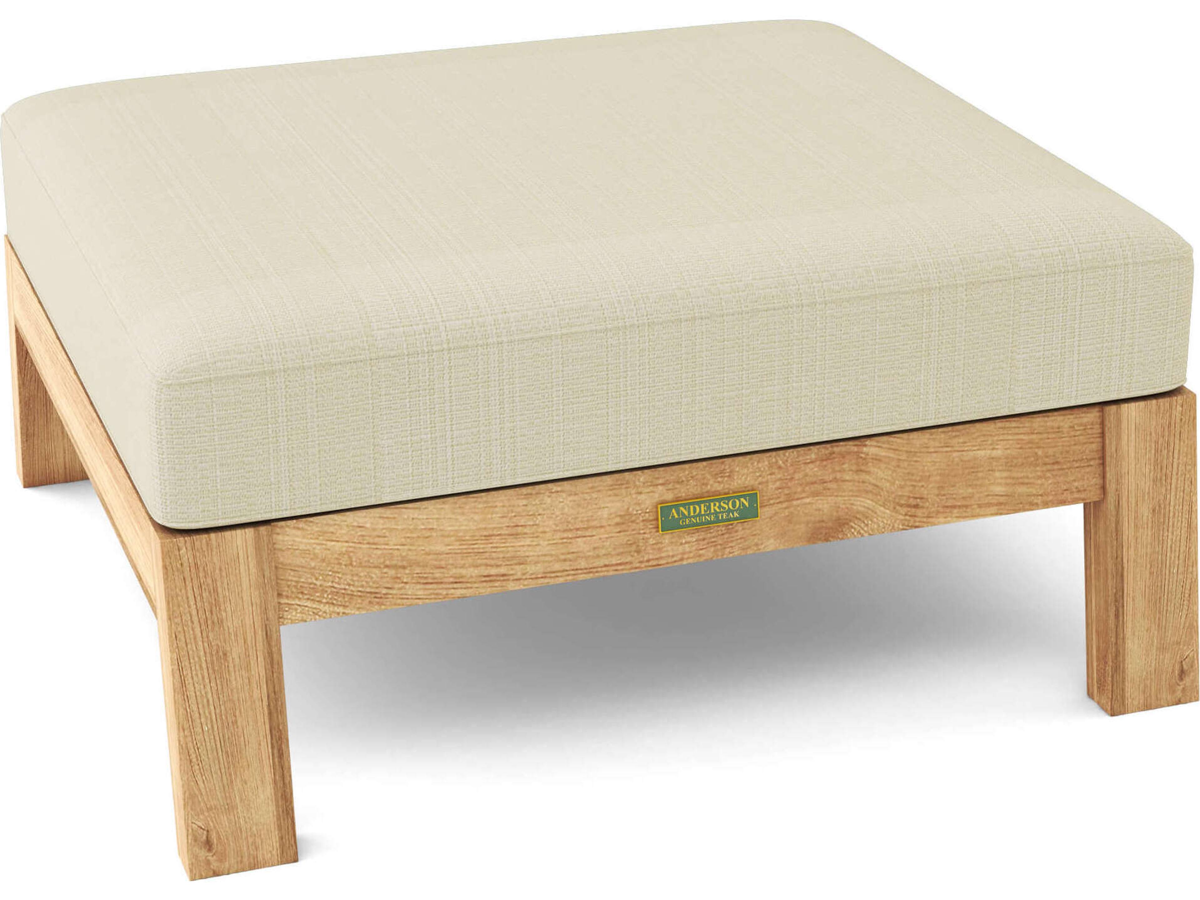 Anderson Teak Palermo Deep Seating Teak Patio Ottoman
