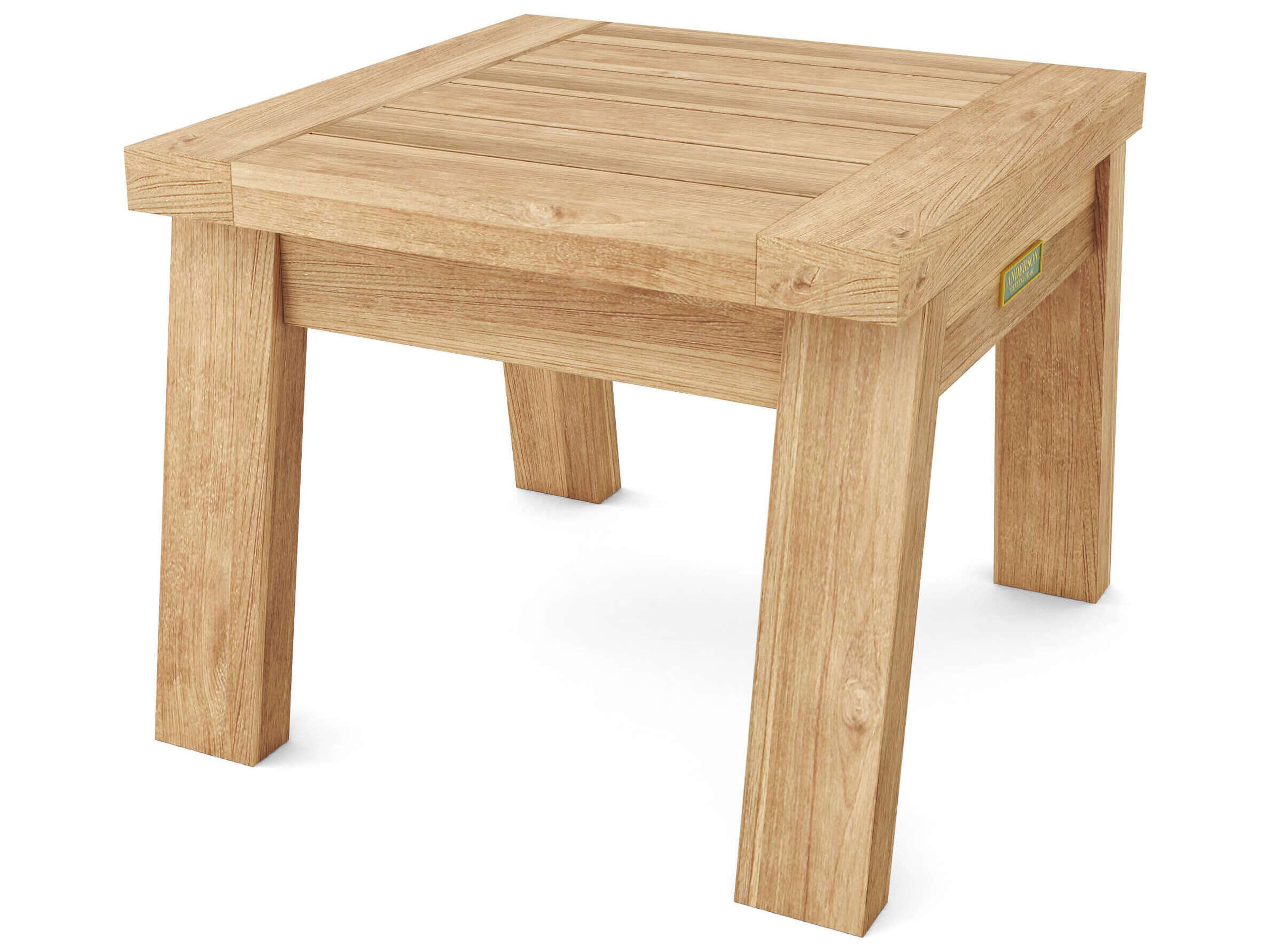 Anderson Teak Palermo Rectangular Patio Side Table
