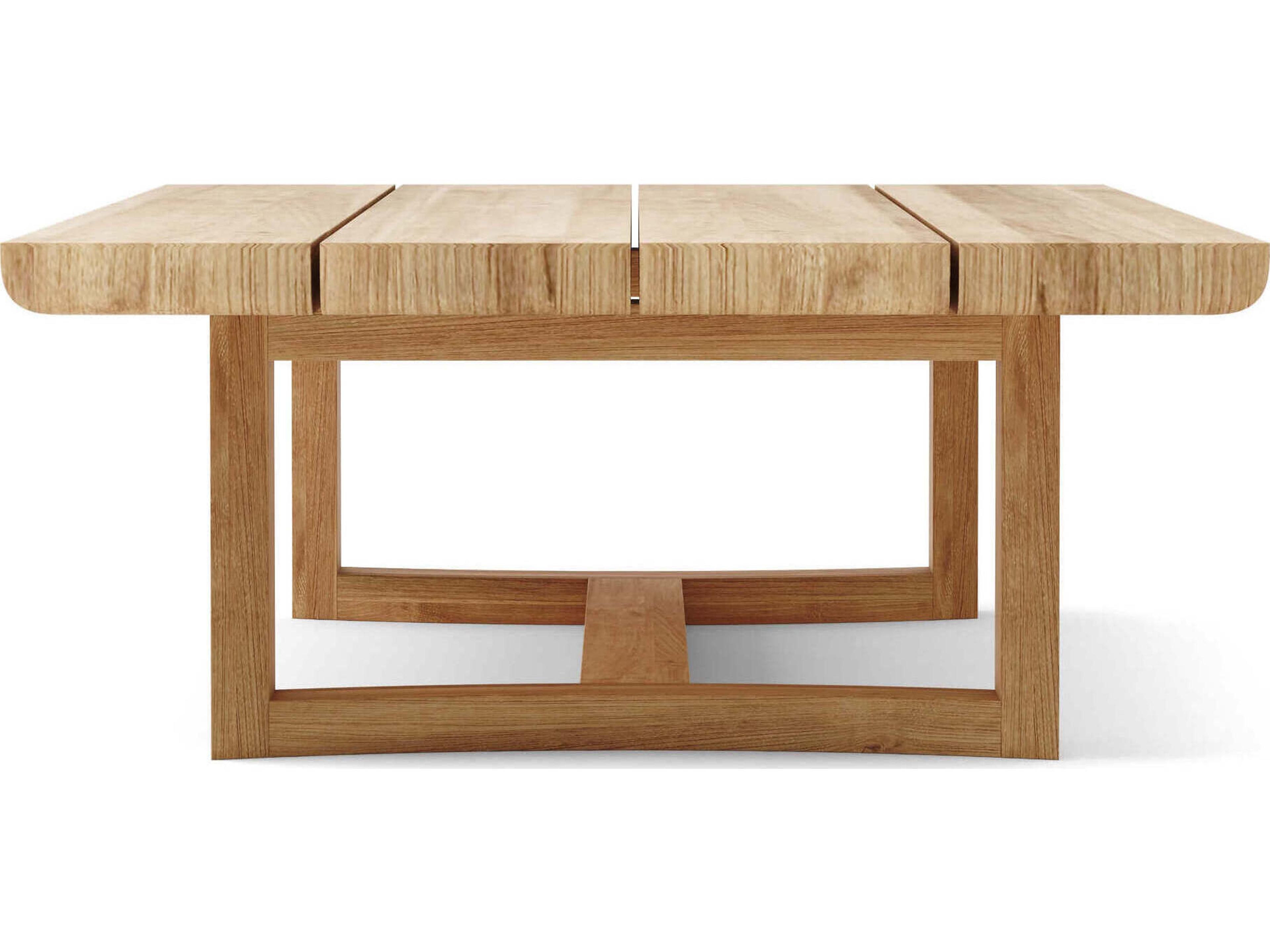 Anderson Teak Catania Natural Rectangular Outdoor Patio Coffee Table