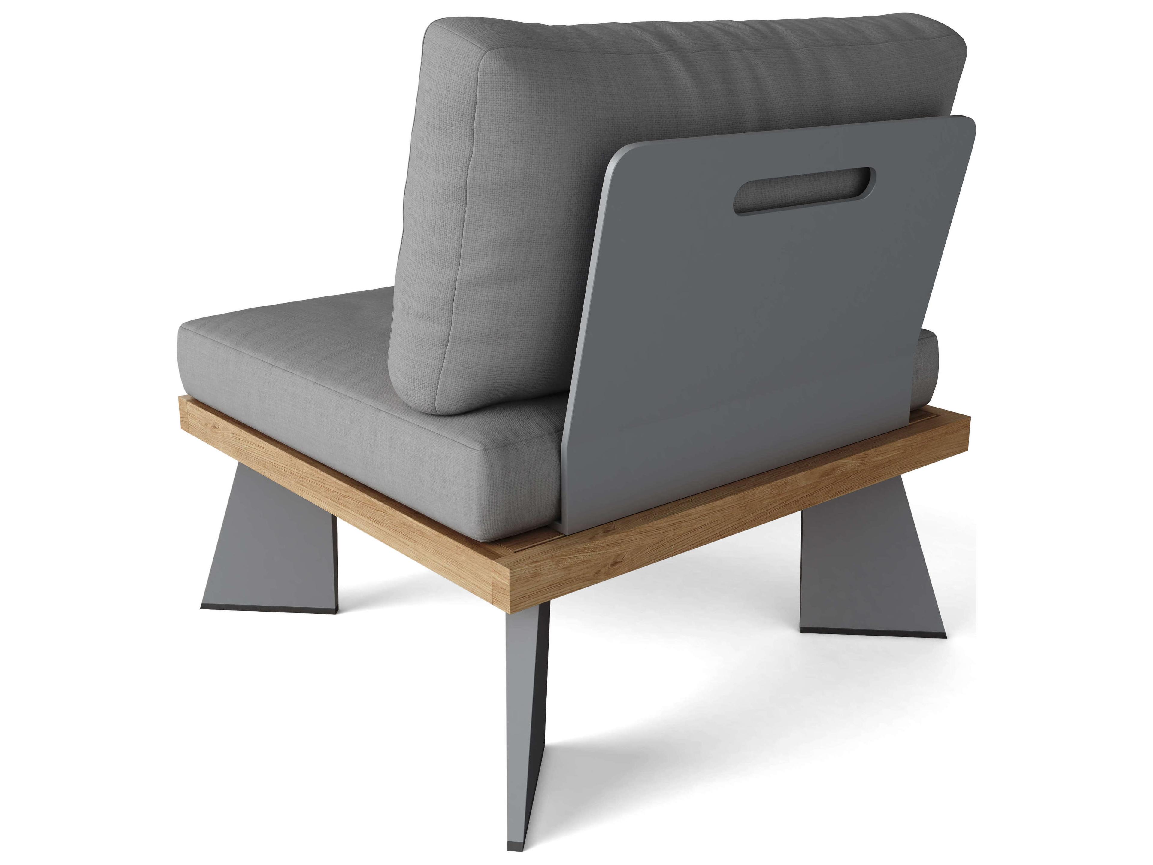 Anderson Teak Oxford Platform Outdoor Patio Lounge Chair