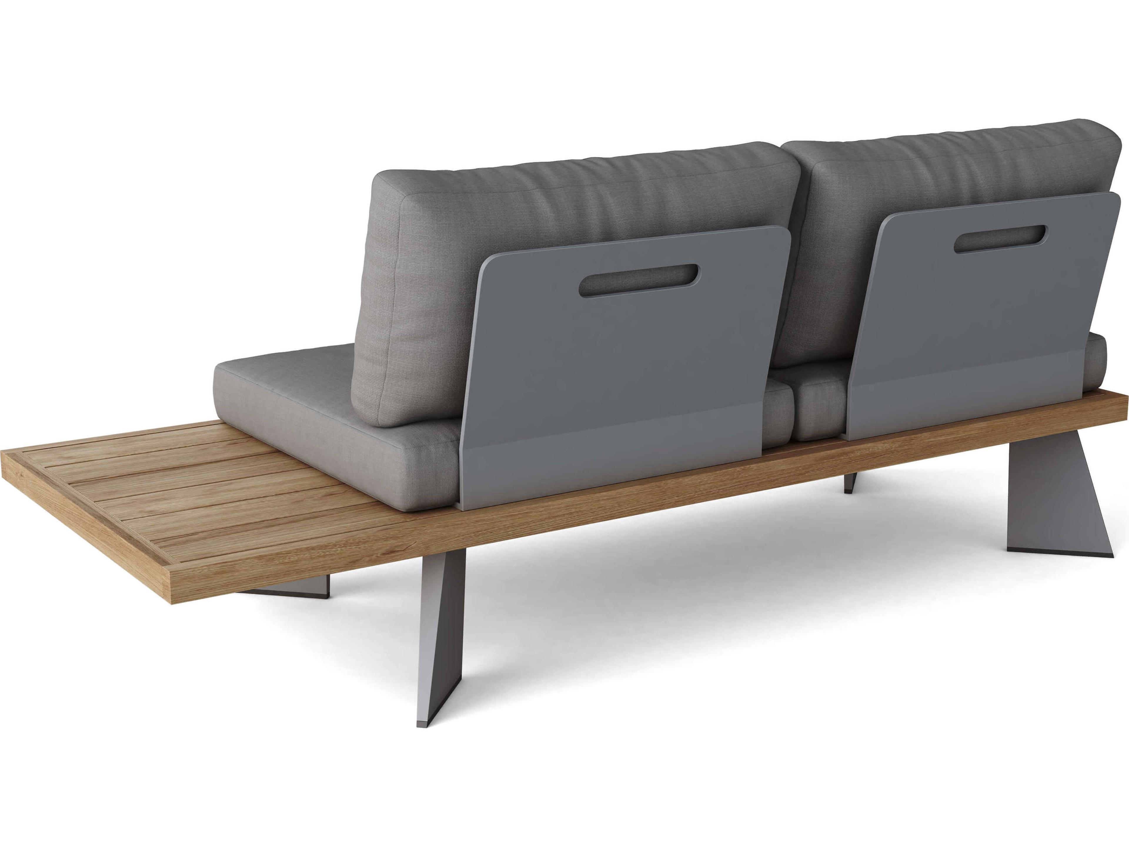 Anderson Teak Oxford Platform Outdoor Patio Loveseat