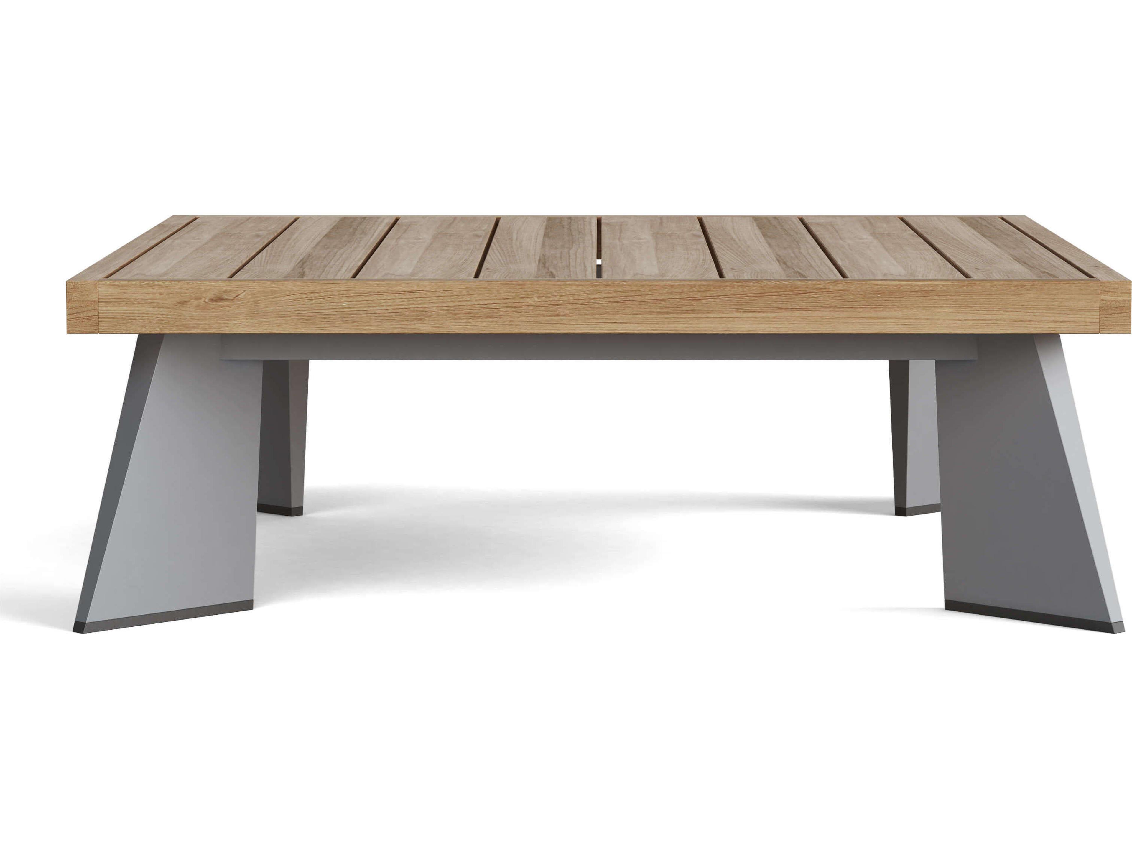 Anderson Teak Oxford Platform Square Outdoor Patio Coffee Table