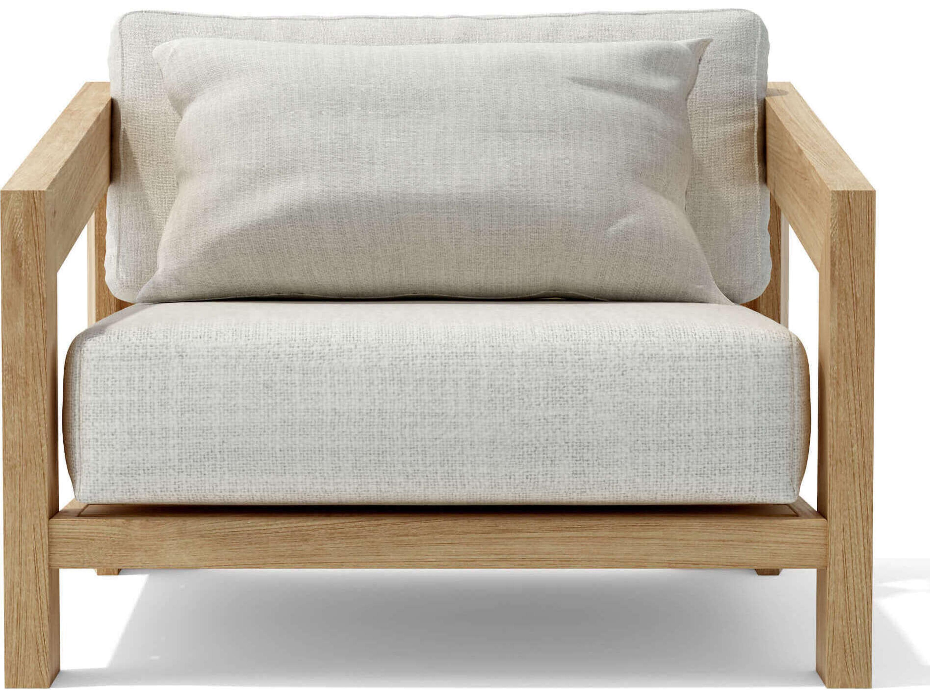 Anderson Teak Smyrna Natural Outdoor Patio Lounge Chair