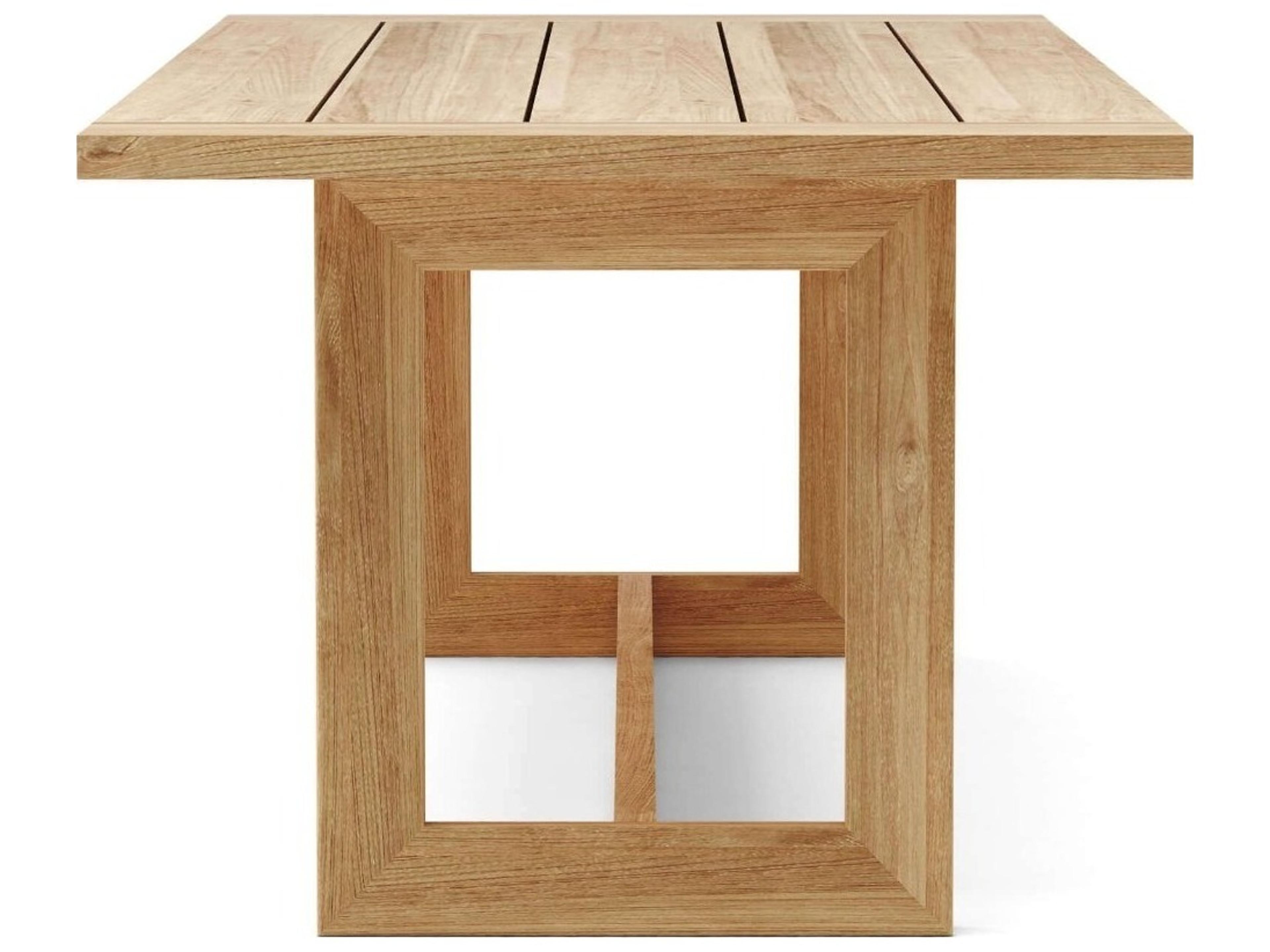 Anderson Teak Smyrna Natural Rectangular Outdoor Dining Table