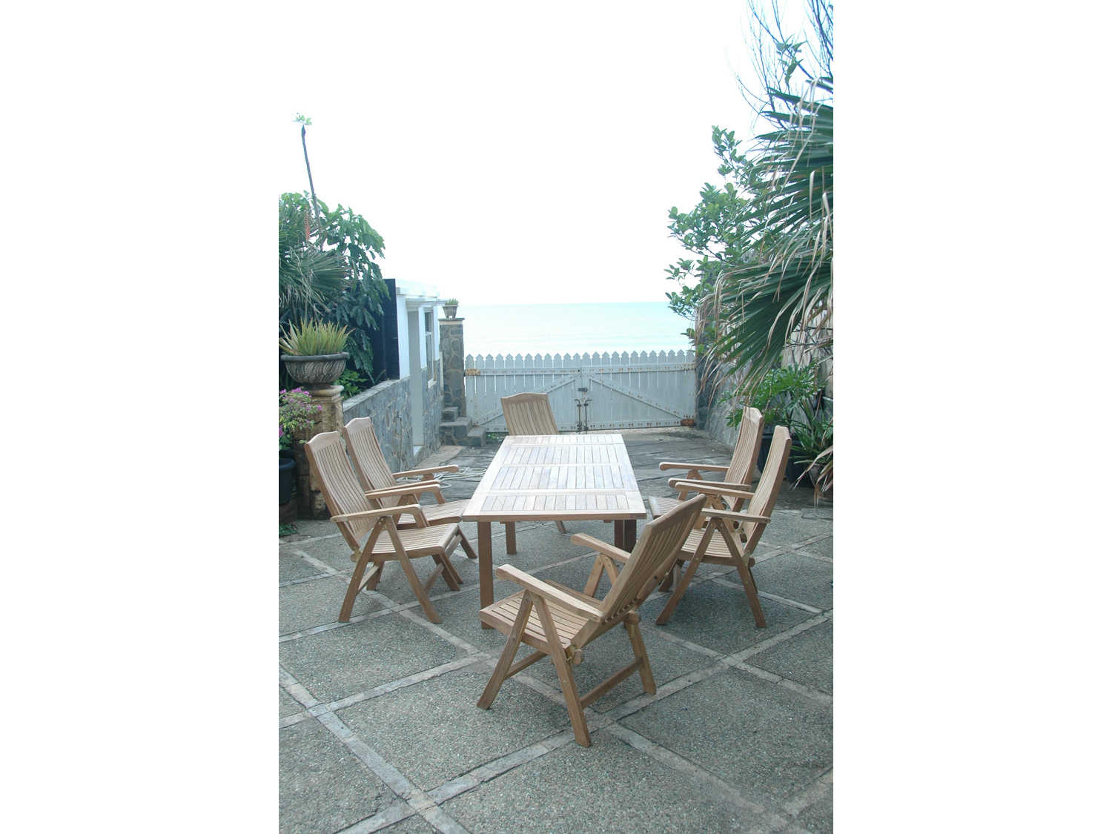 Anderson Teak Katana Natural Patio Dining Set