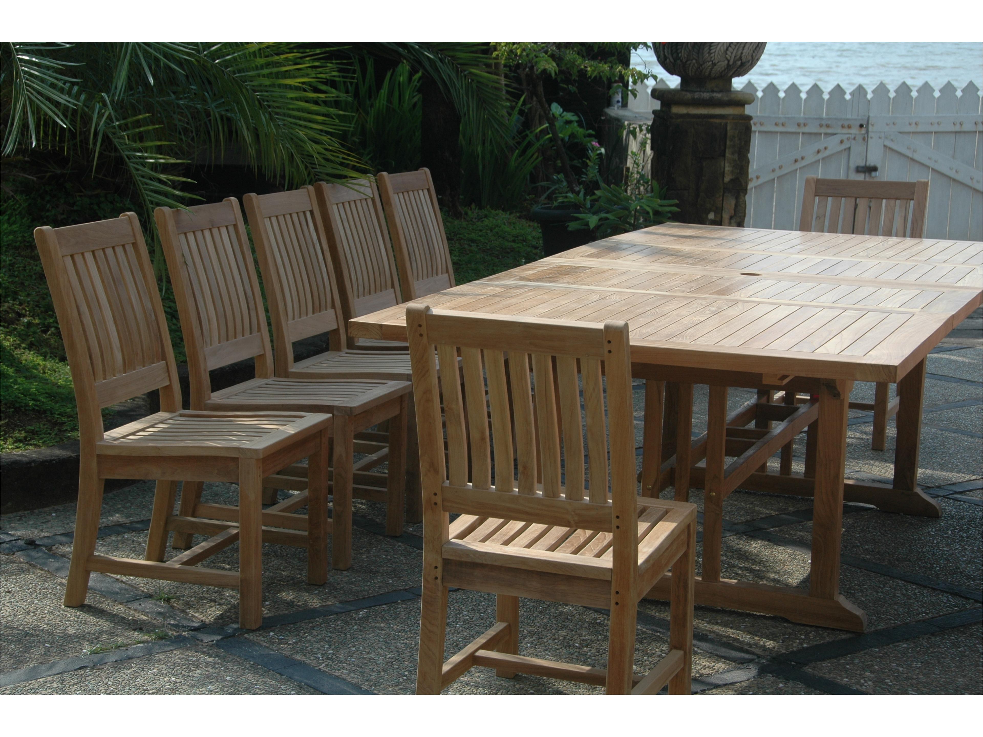Anderson Teak Sahara Rialto 13-Piece Rectangular Outdoor Patio Dining Set