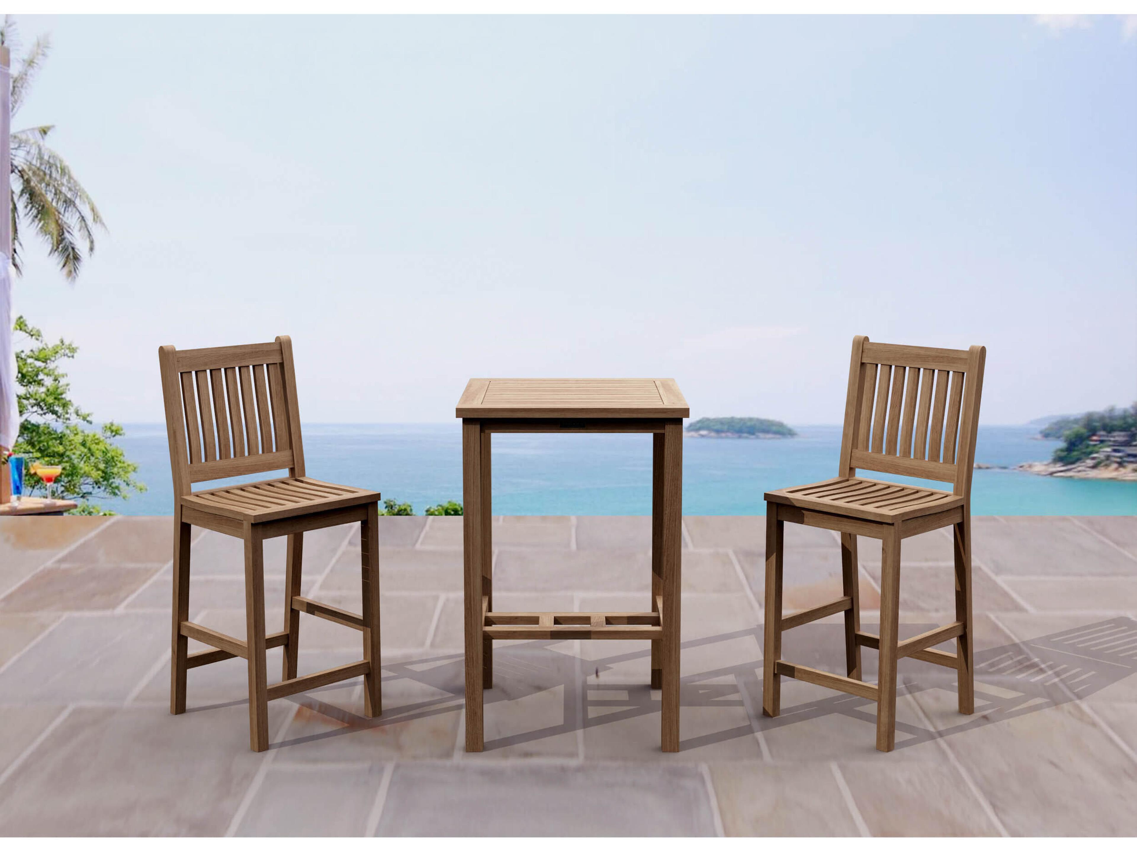 Bahama Avalon 3-Piece Square Bar Set
