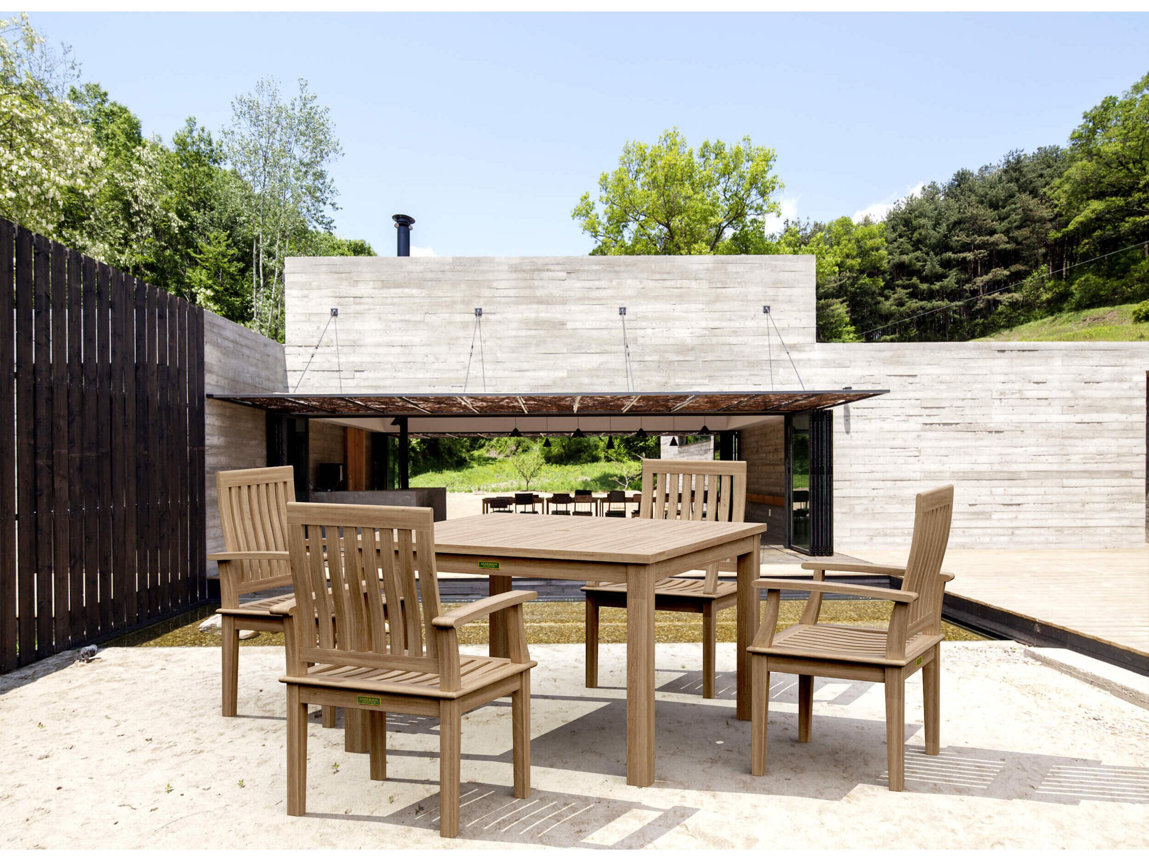 Anderson Teak Windsor Brianna 5-Piece Dining Table Set