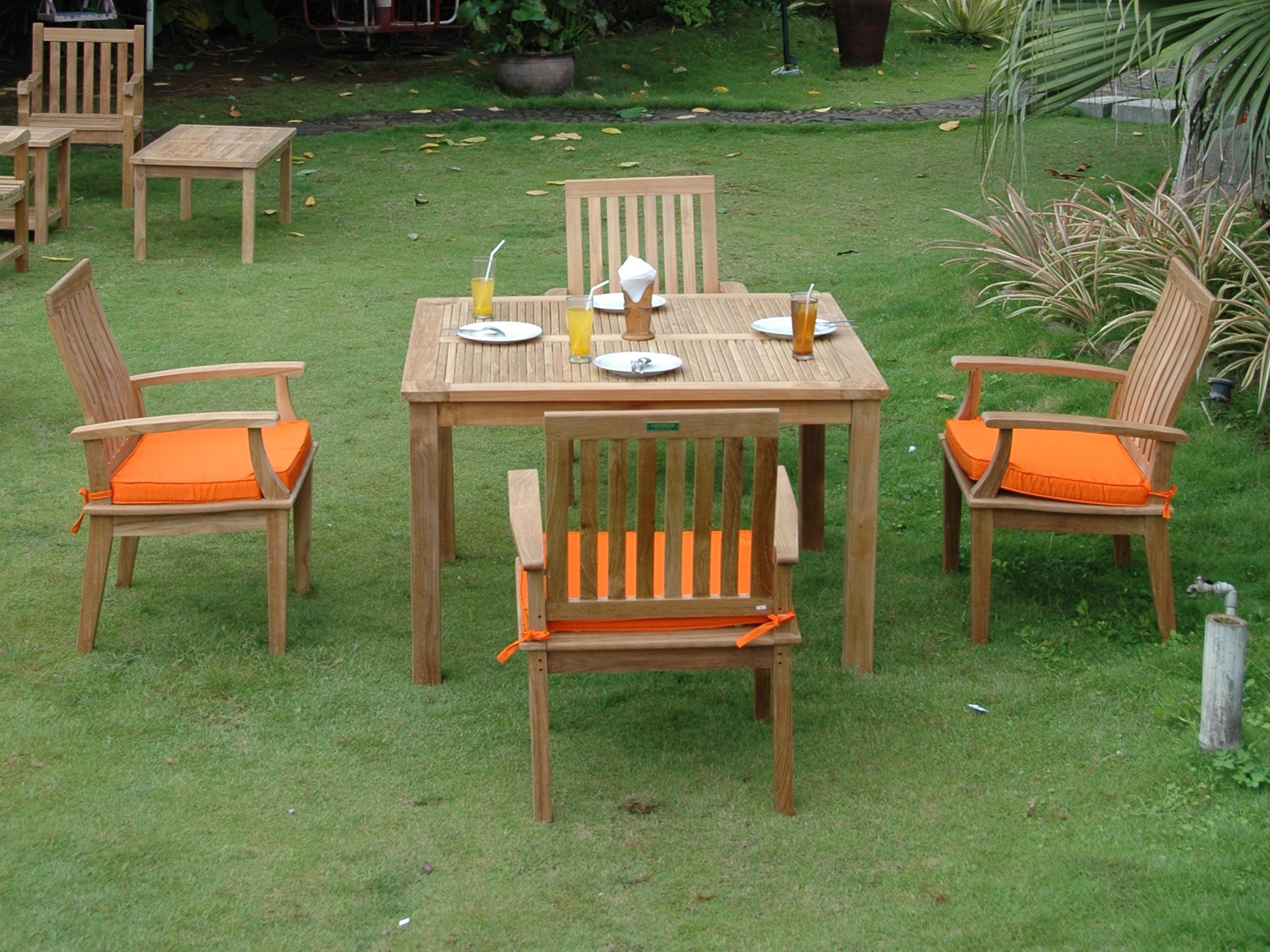 Anderson Teak Windsor Brianna 5-Piece Dining Table Set