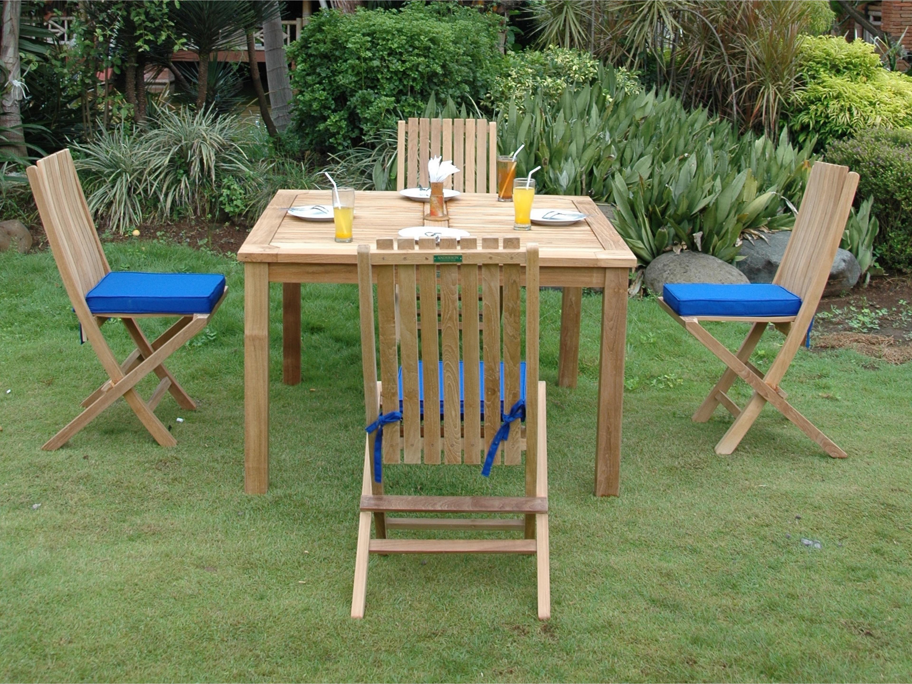 Windsor Comfort Chair 7-Piece Folding Outdoor Patio Dining Set