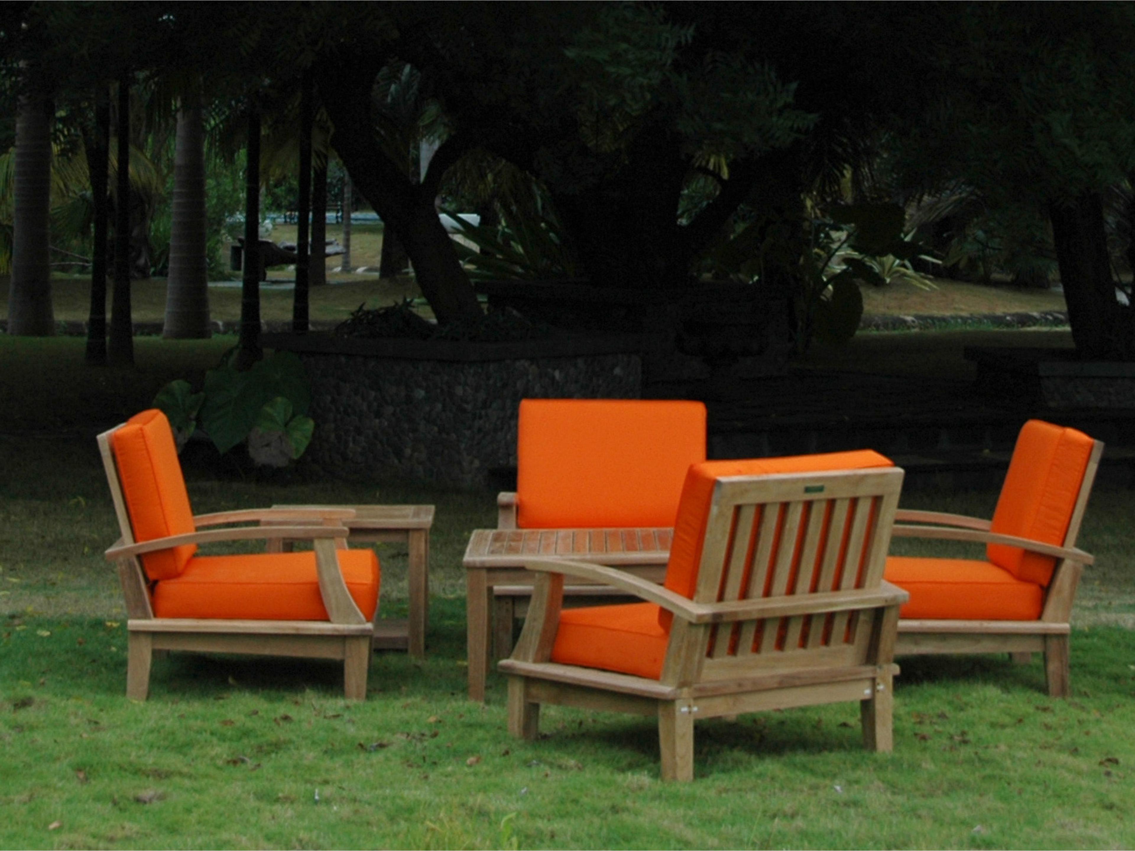 Anderson Teak Brianna Bahama 6-Piece Deep Seating Armchair Set