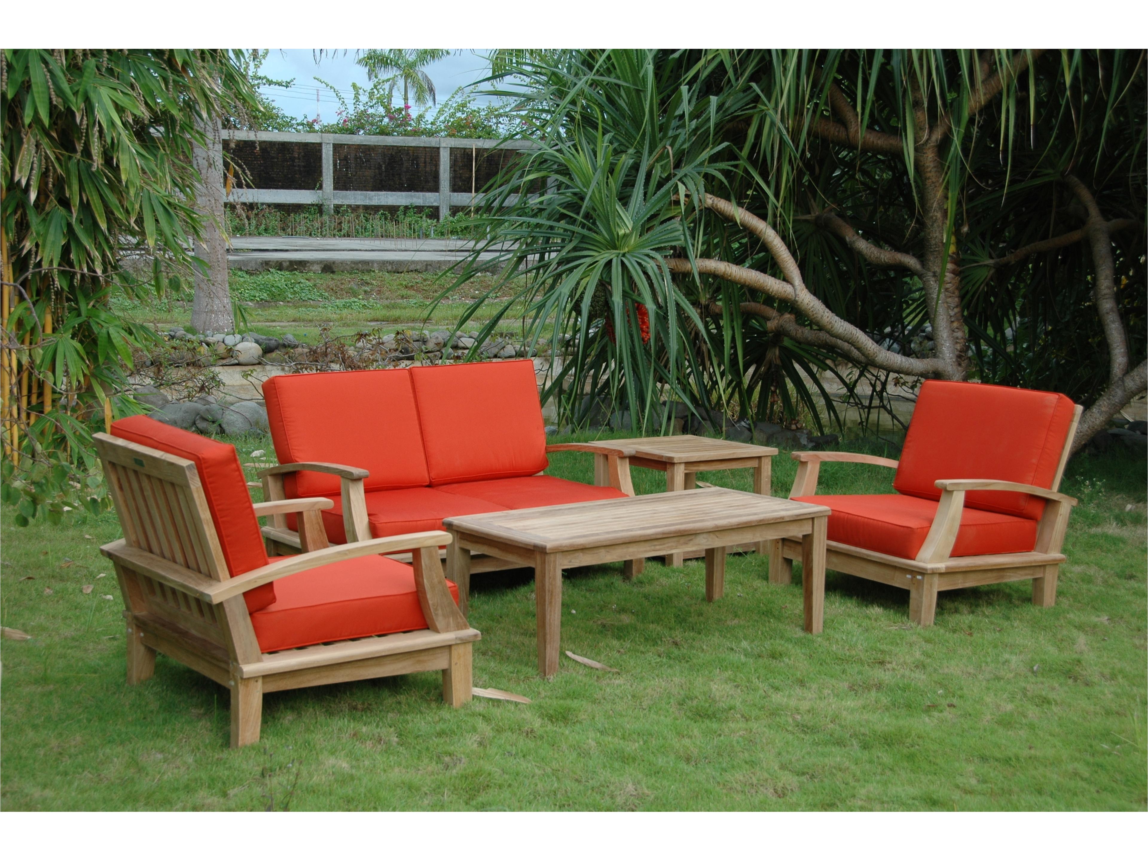 Anderson Teak Brianna Bahama 5-Piece Deep Seating Loveseat Set