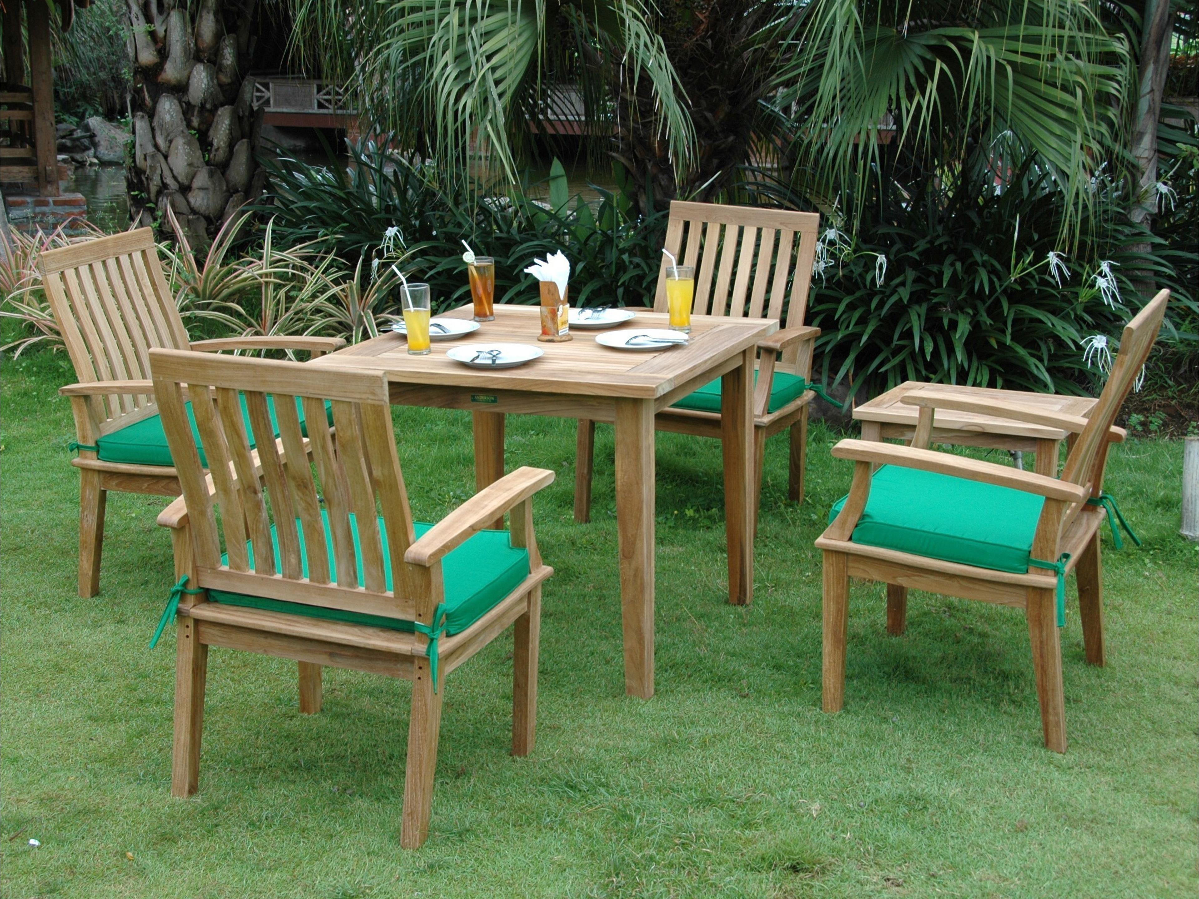 Anderson Teak Bahama Brianna 5-Piece Outdoor Dining Set