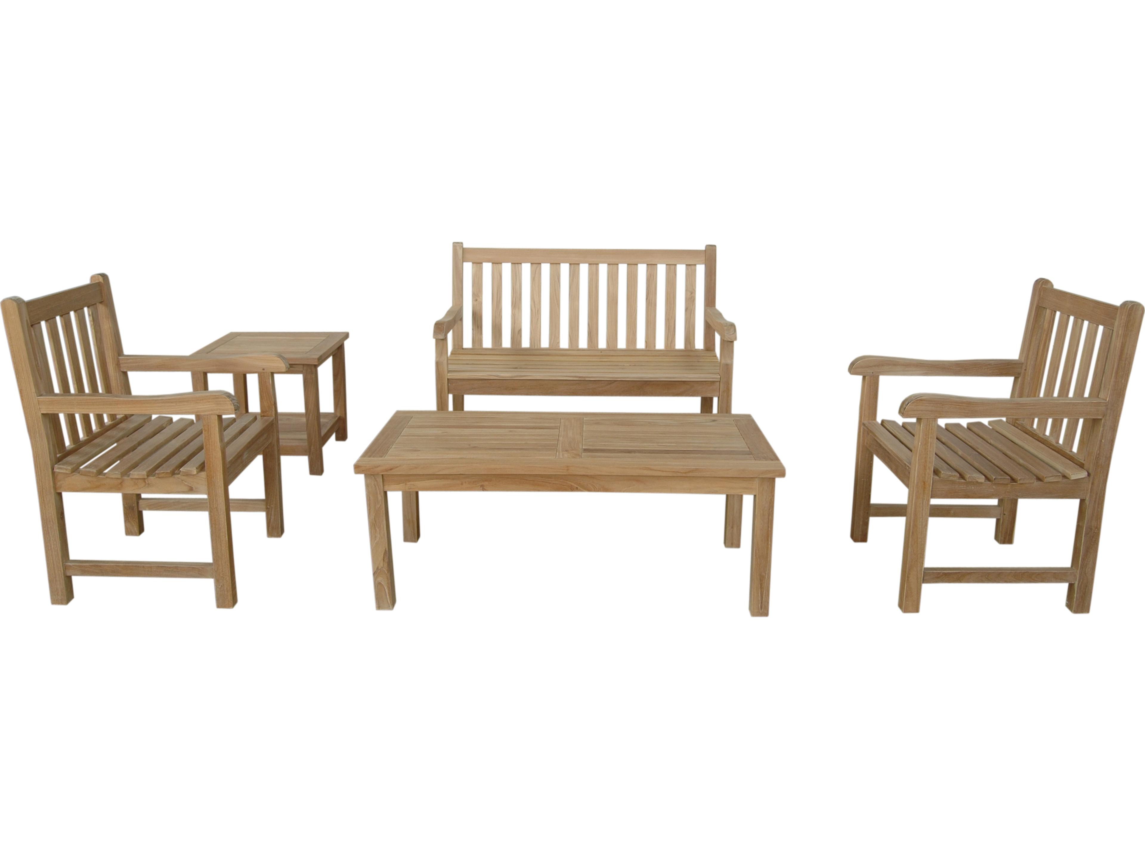 Anderson Teak Classic 2-Seater 5-Piece Conversation Set