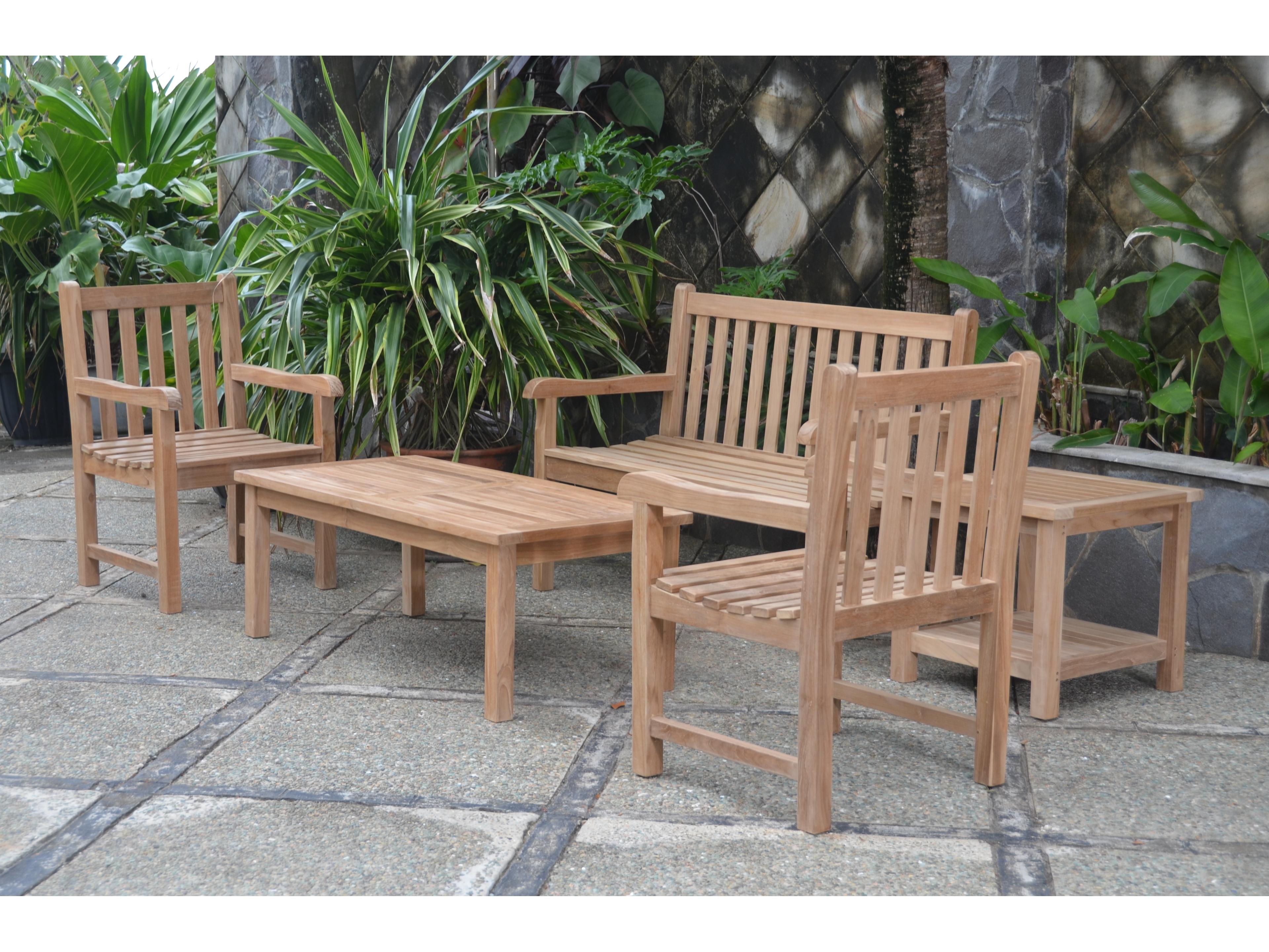 Anderson Teak Classic 2-Seater 5-Piece Conversation Set