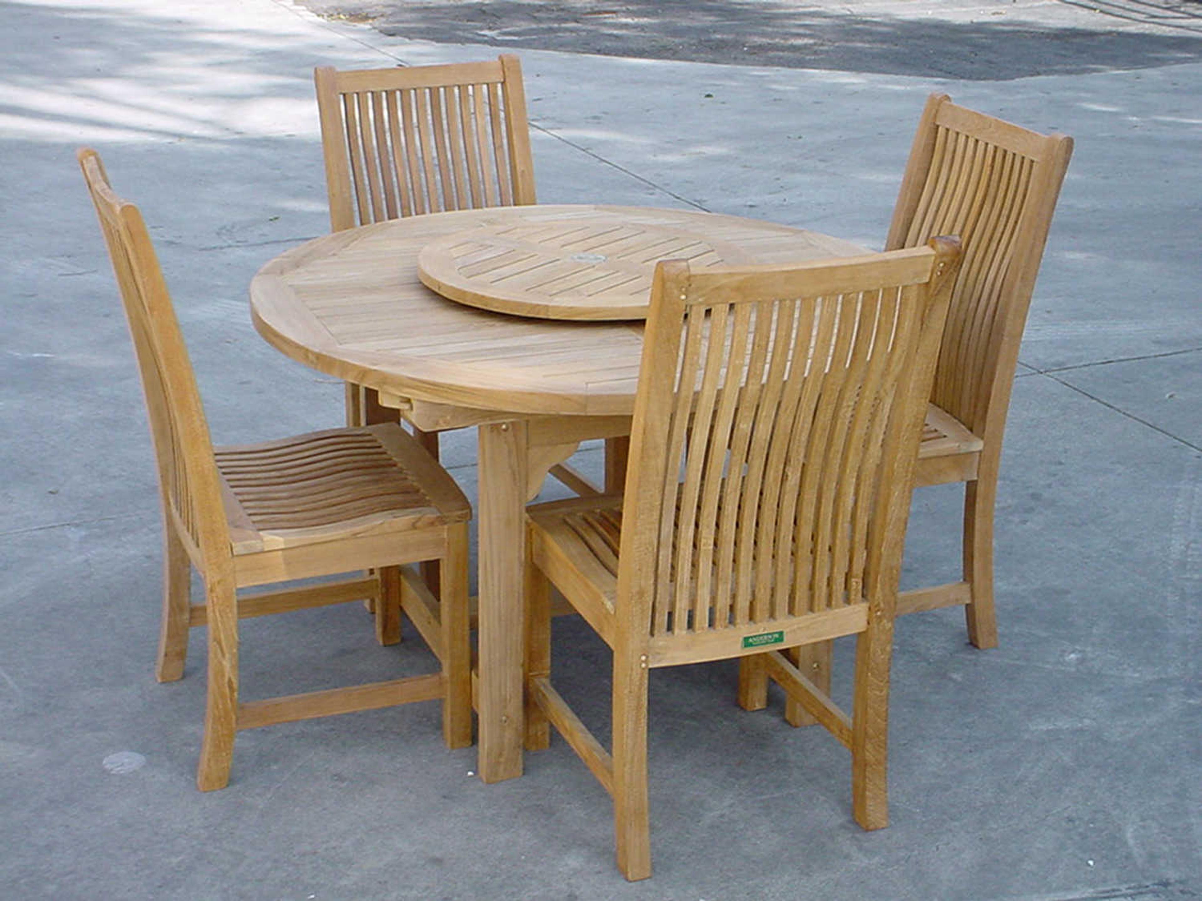 Anderson Teak Bahama Chicago 5-Piece Outdoor Dining Set