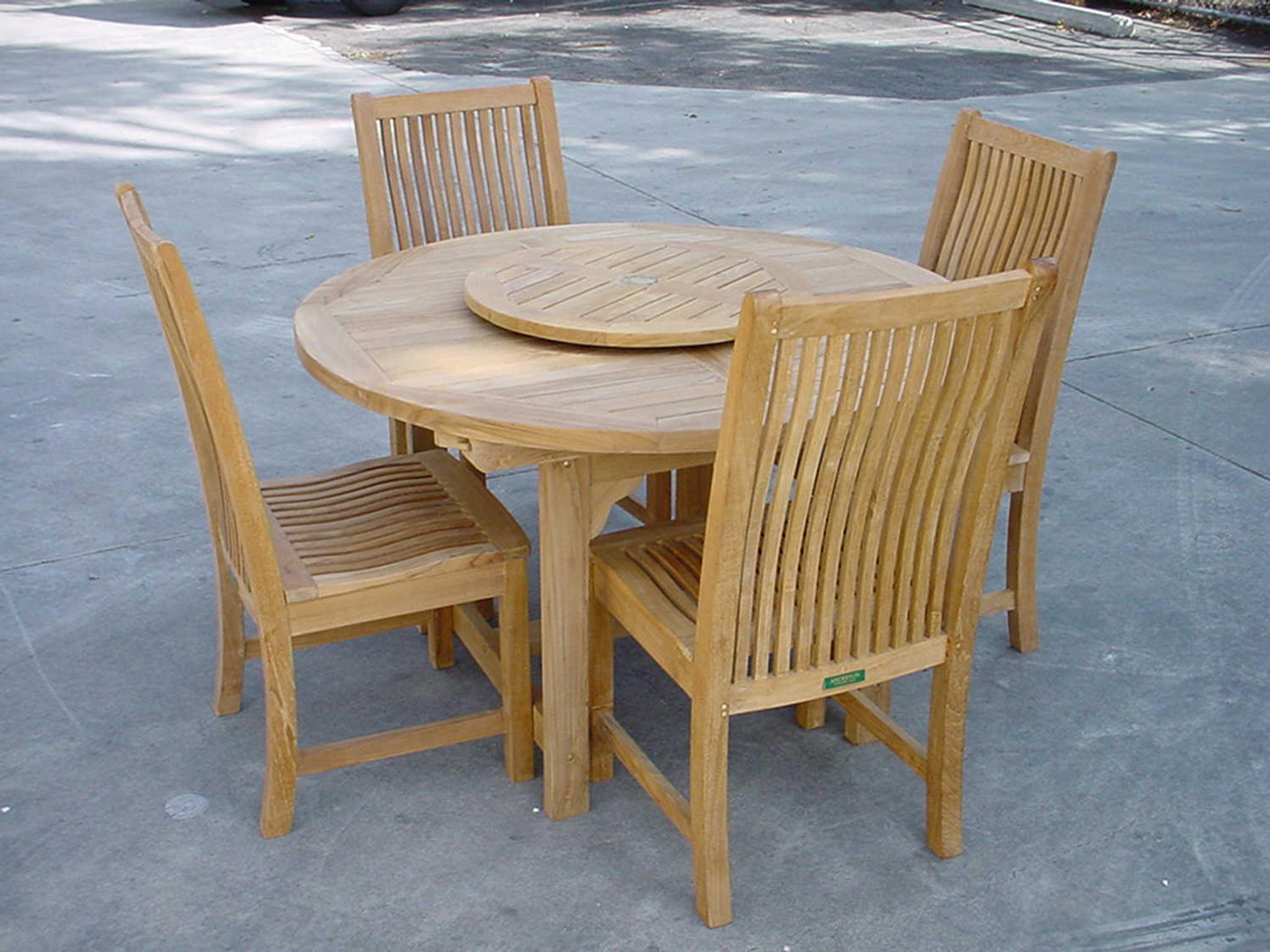 Anderson Teak Bahama Chicago 5-Piece Outdoor Dining Set
