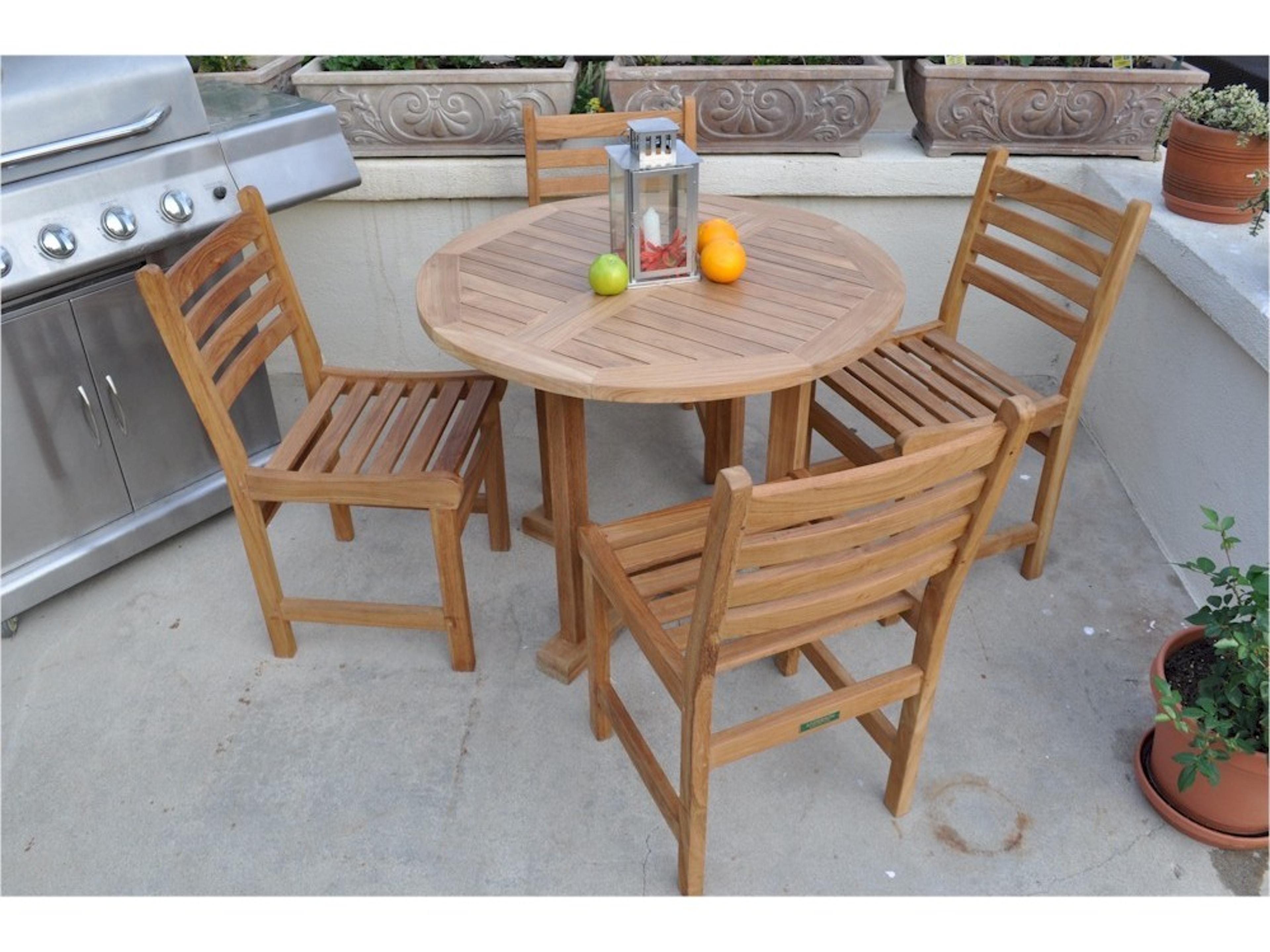 Anderson Teak Montage Natural Patio Dining Set