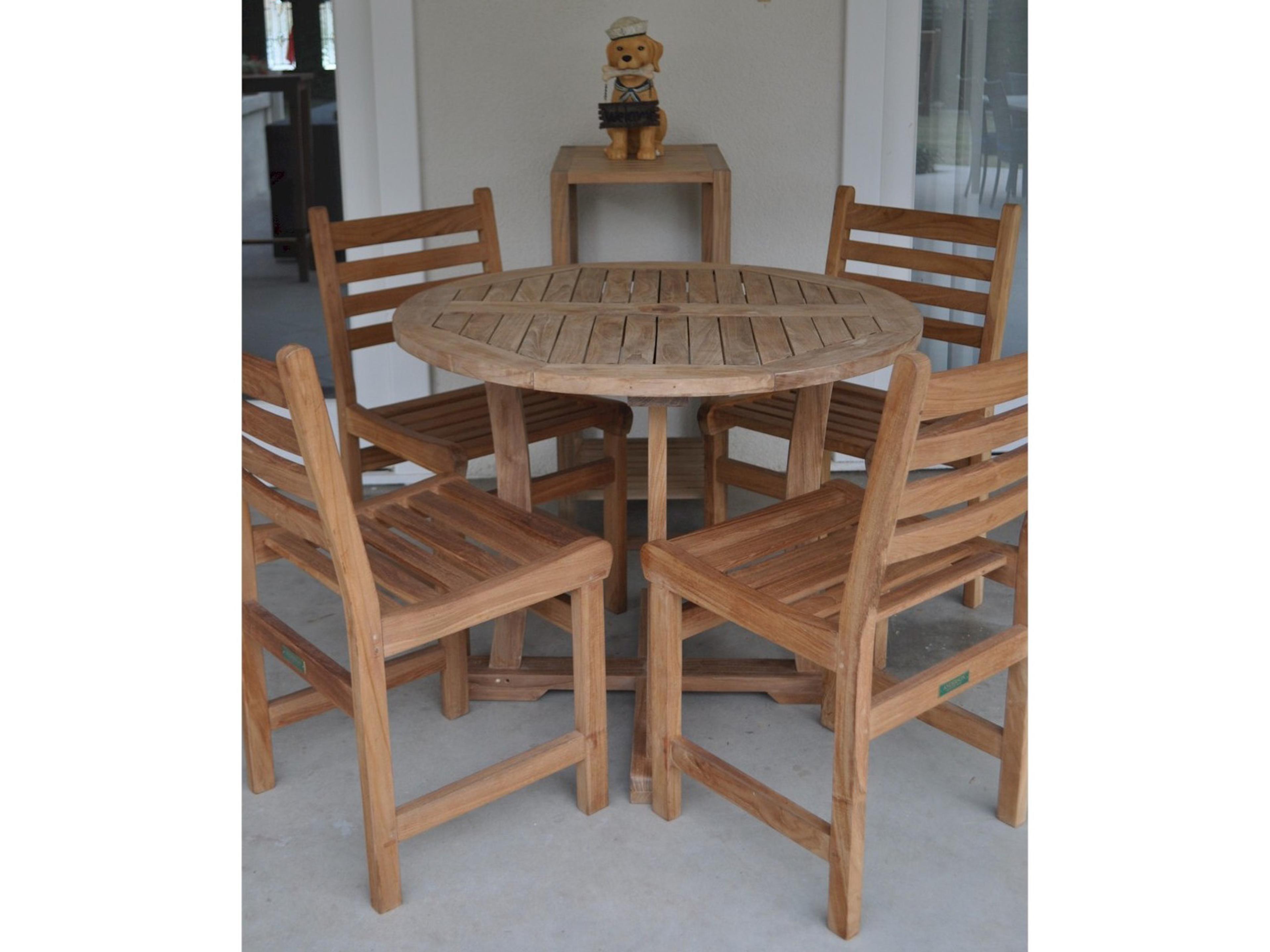 Anderson Teak Descanso Windham 5-Piece Outdoor Dining Set