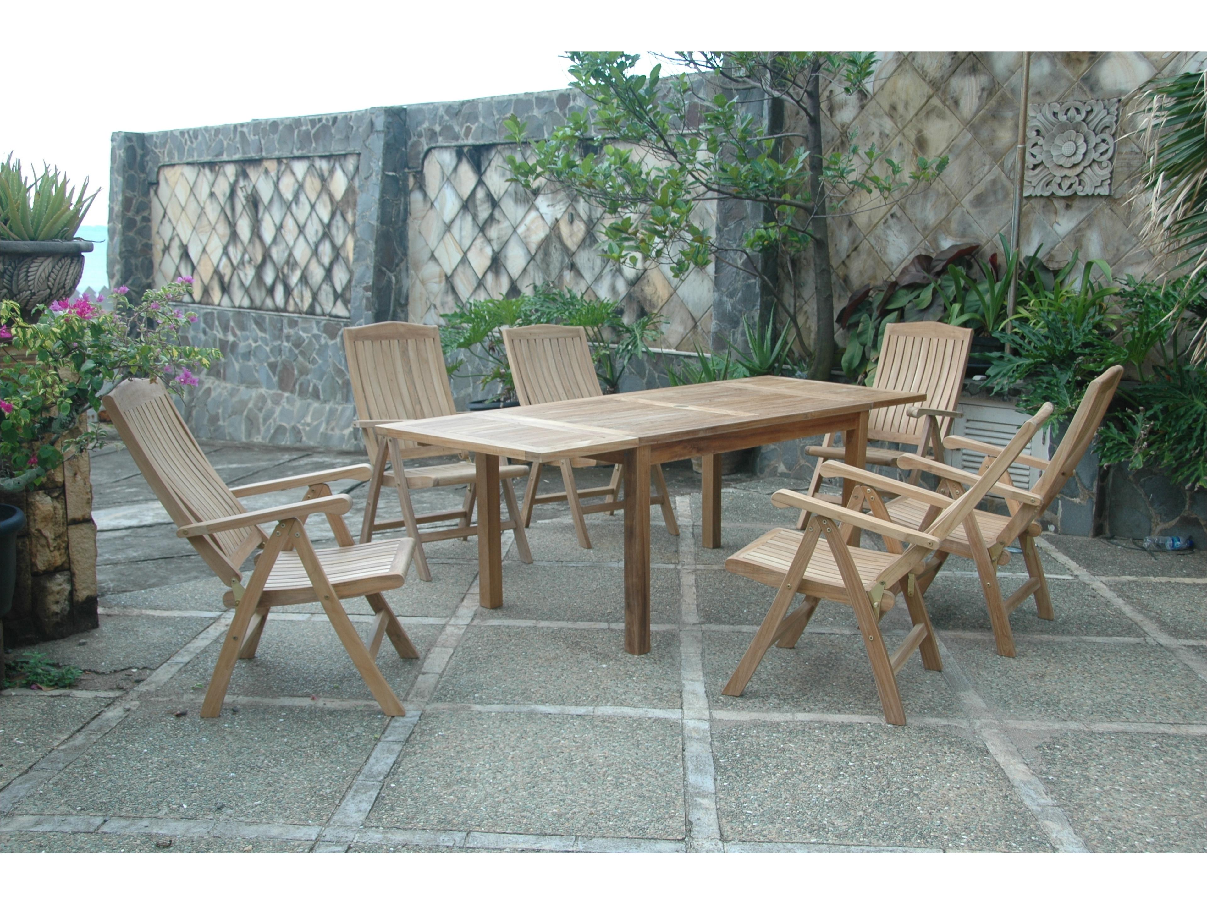 Anderson Teak Bahama Katana 7-Piece Outdoor Dining Set