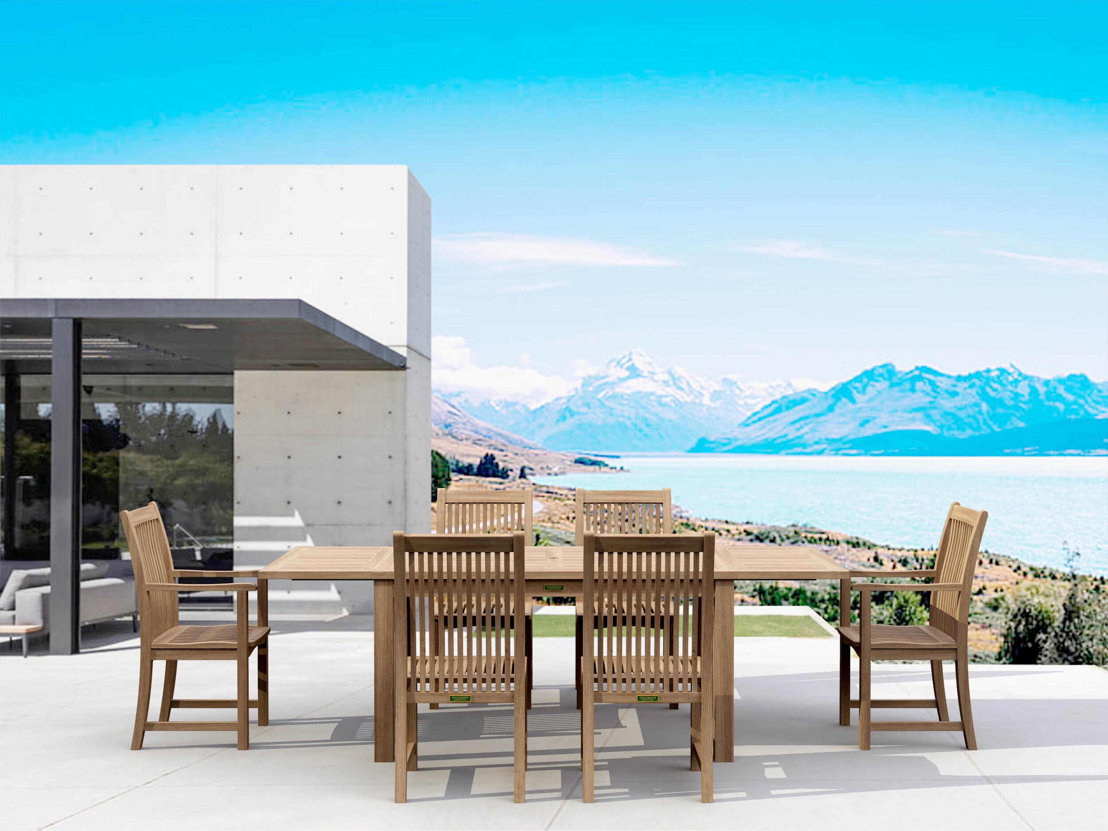 Bahama Chicago 7-Piece Outdoor Patio Dining Set Chair B