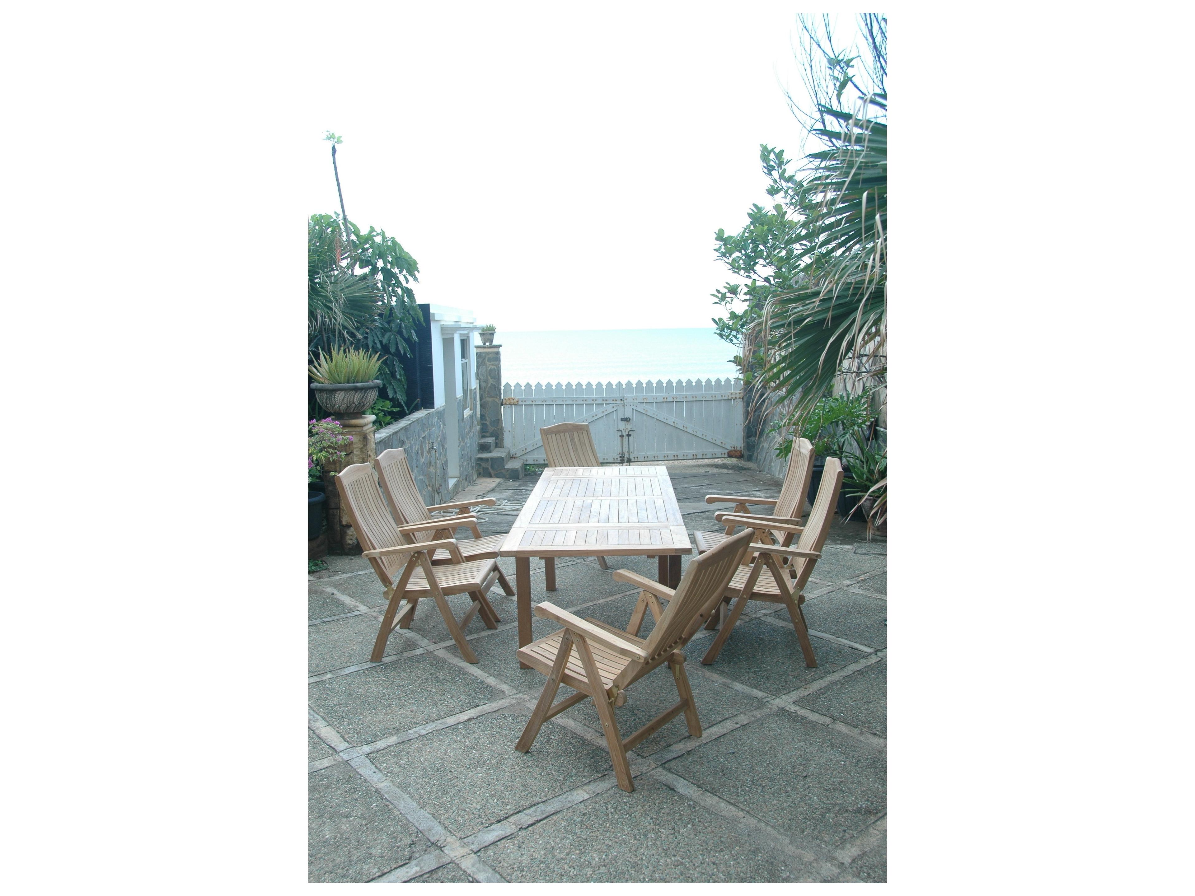 Anderson Teak Bahama Katana 7-Piece Outdoor Dining Set
