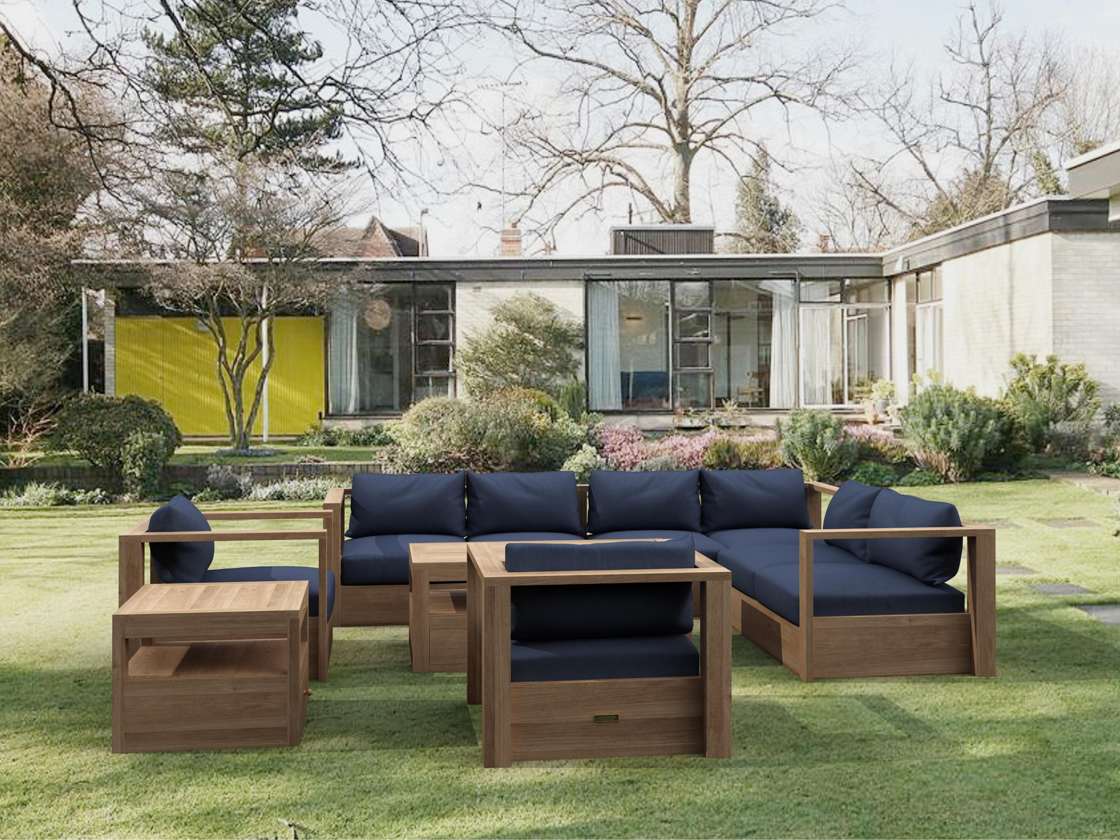 Copacabana 7 Piece Sectional Deep Seating Outdoor Patio Lounge Set