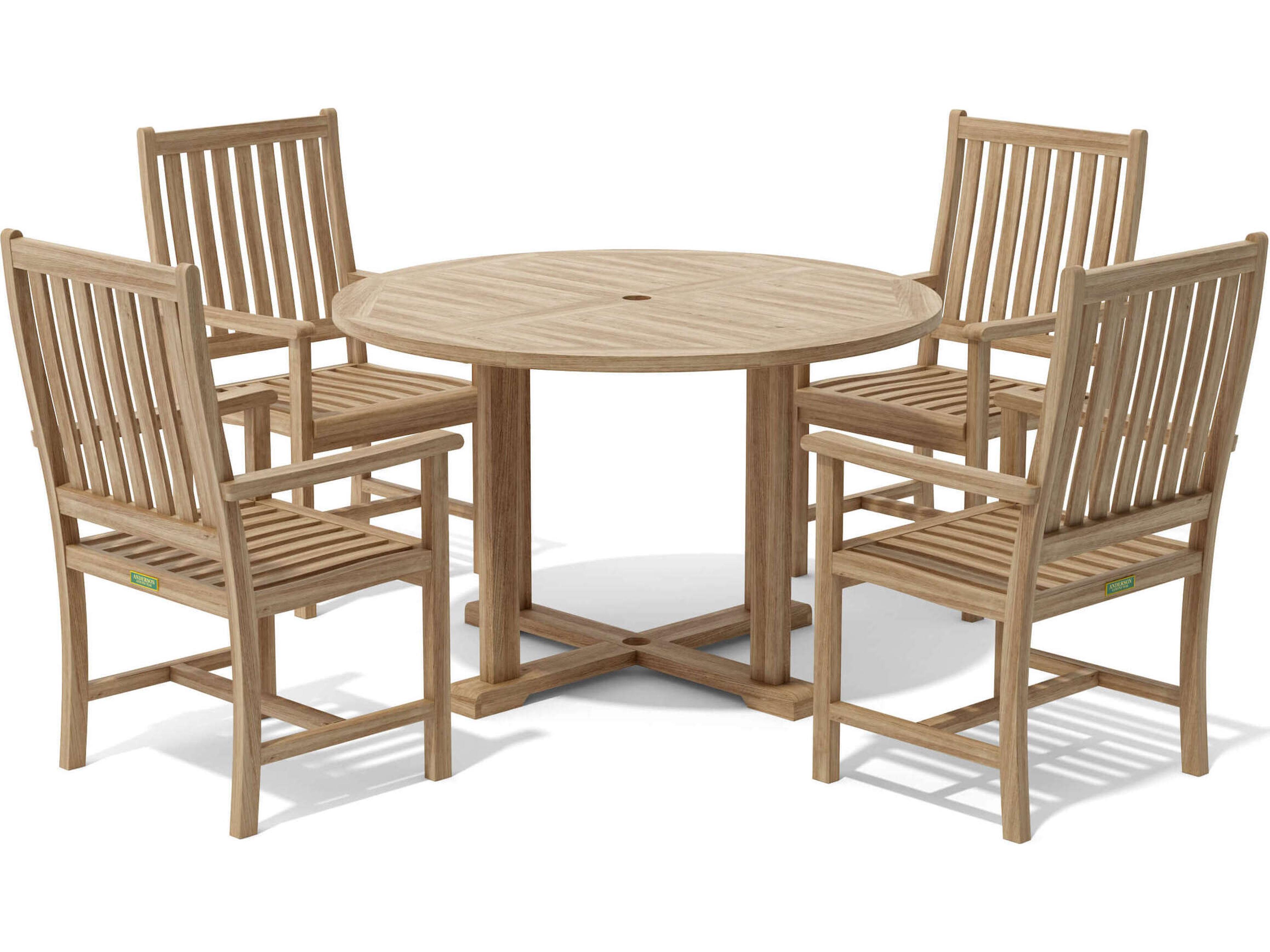 Anderson Teak Tosca Wilshere 5-Piece Outdoor Patio Dining Set