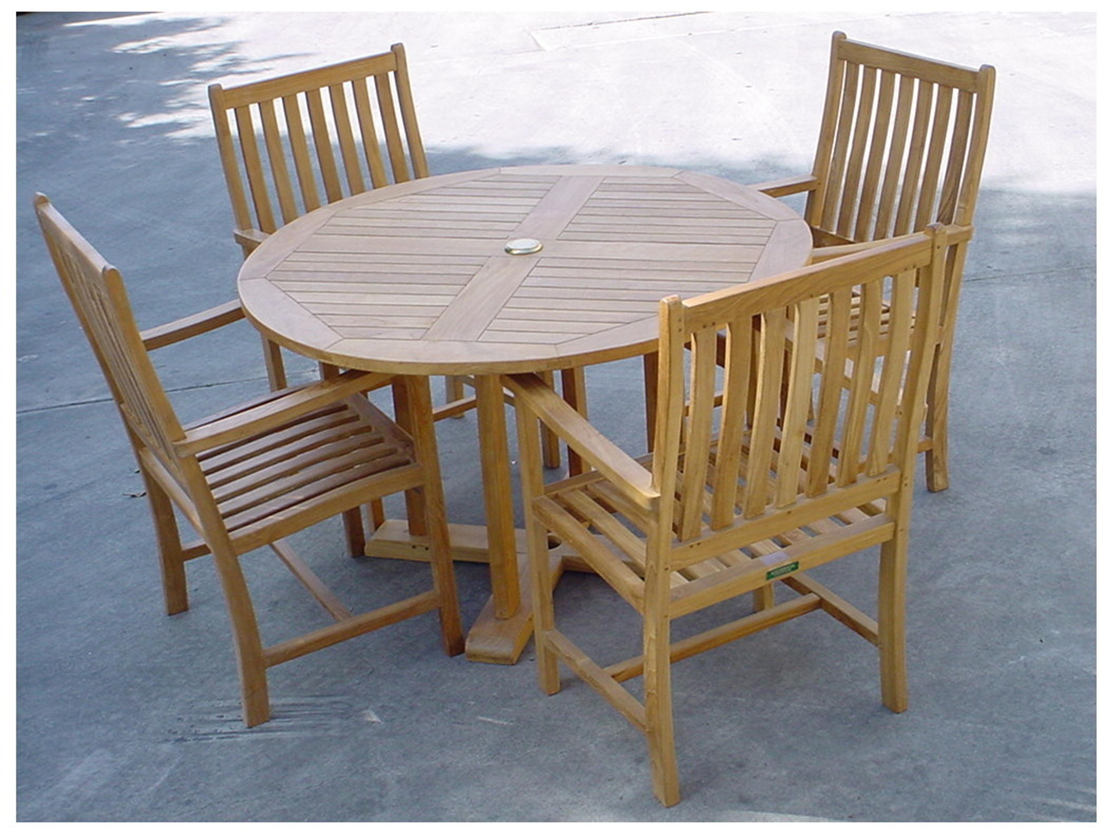 Anderson Teak Tosca Wilshere 5-Piece Outdoor Patio Dining Set