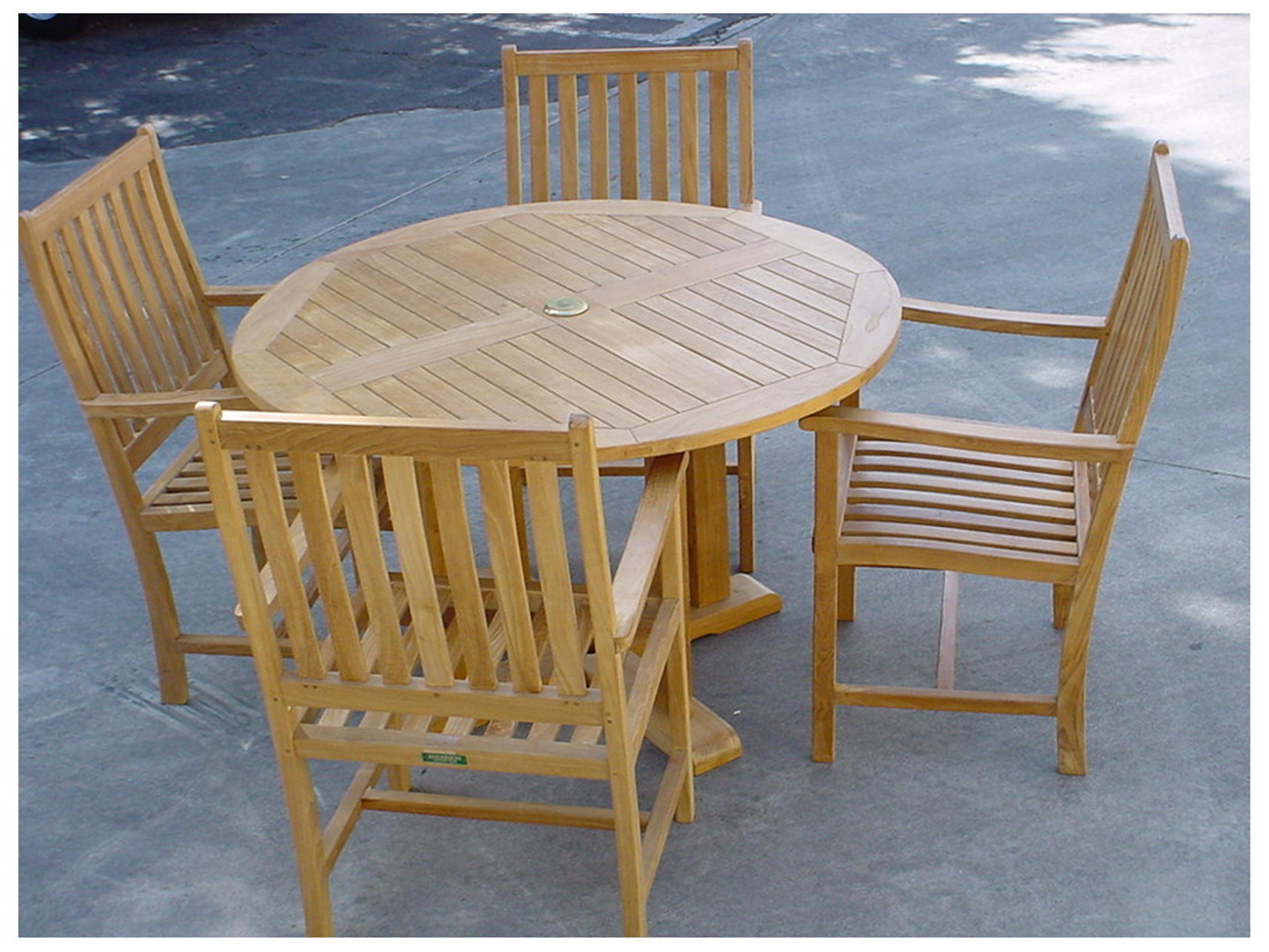 Anderson Teak Tosca Wilshere 5-Piece Outdoor Patio Dining Set