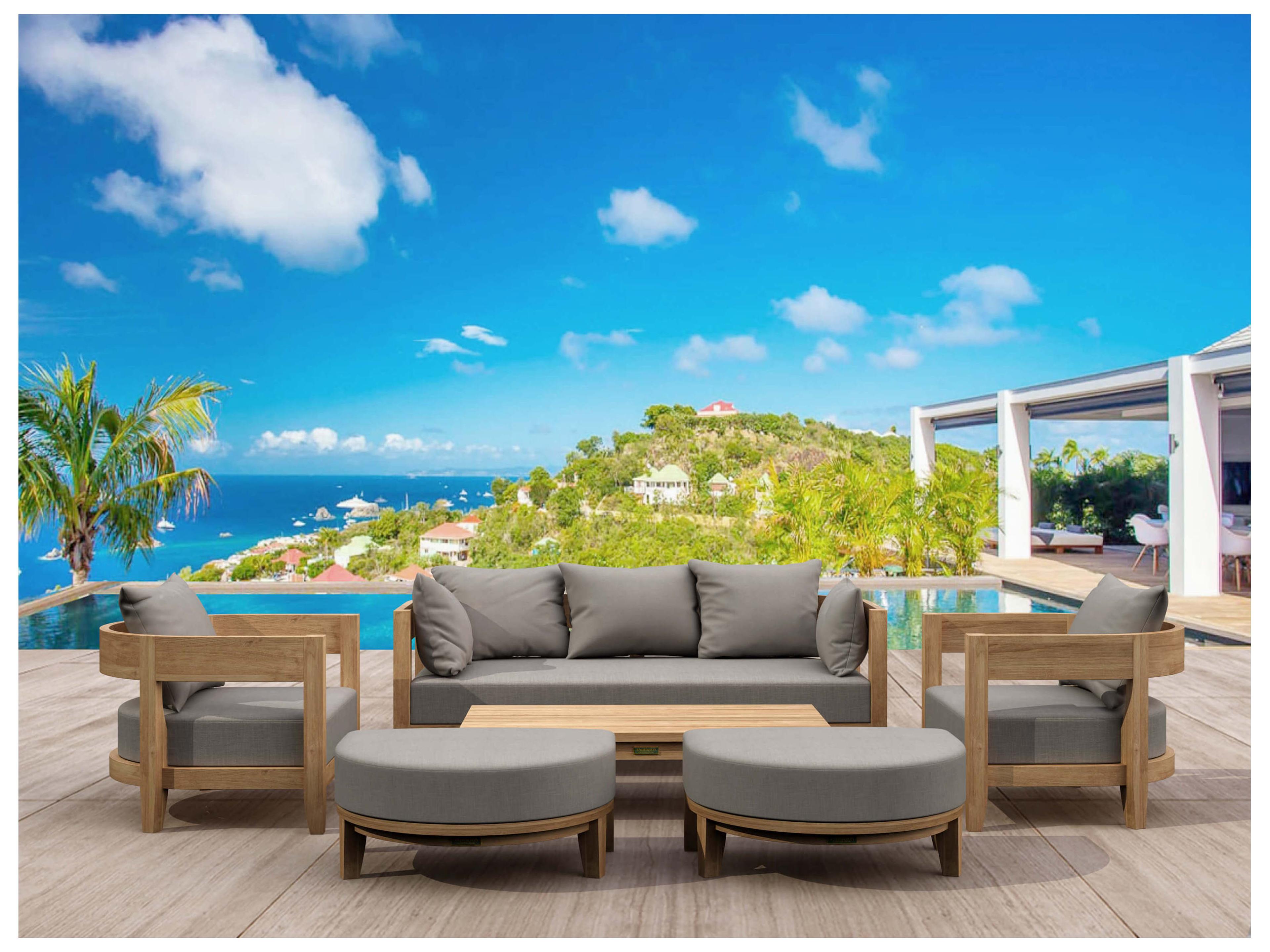 Coronado Deep Seating 6 Piece Patio Lounge Set