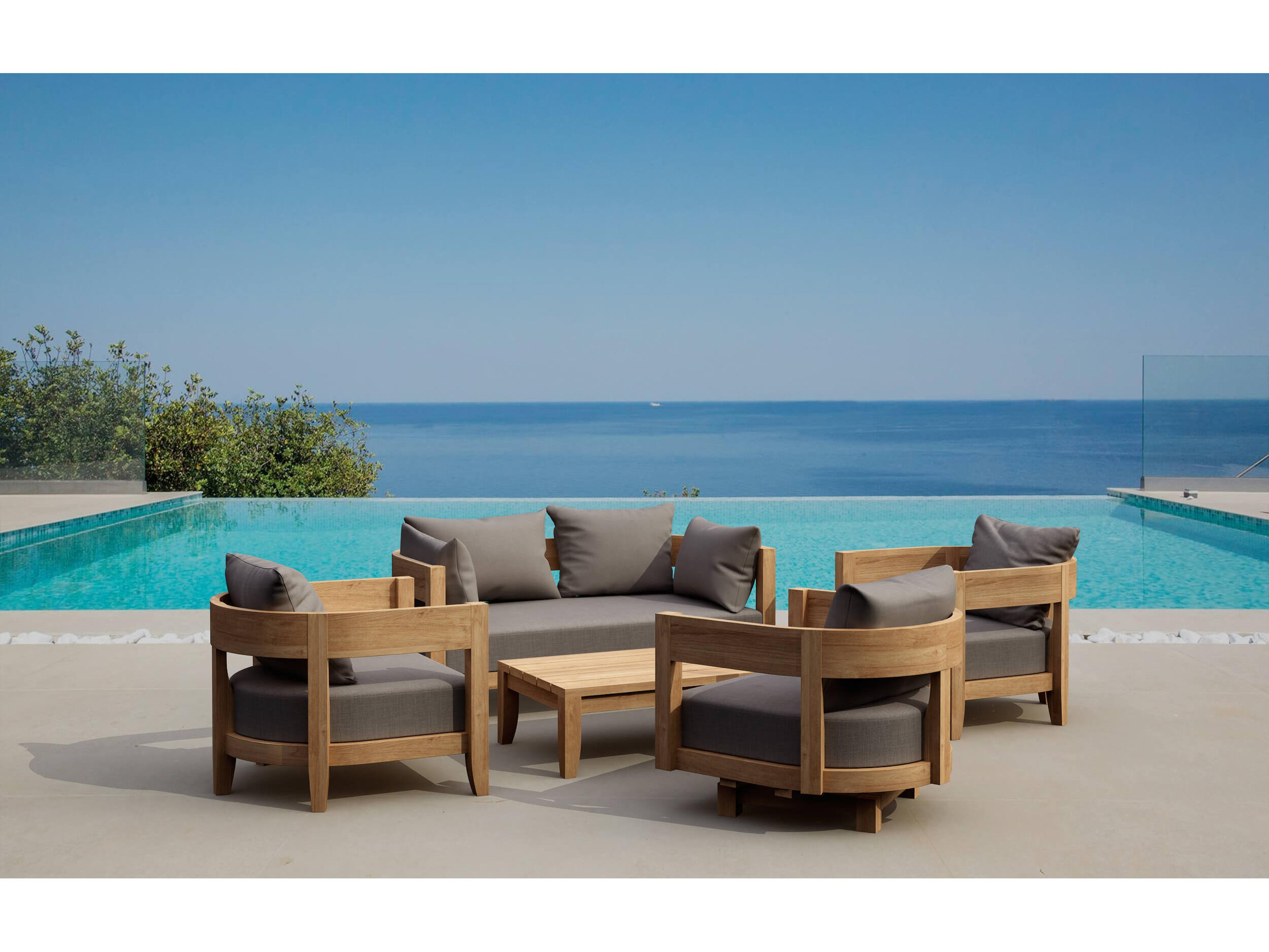Coronado Deep Seating 5 Piece Outdoor Lounge Set