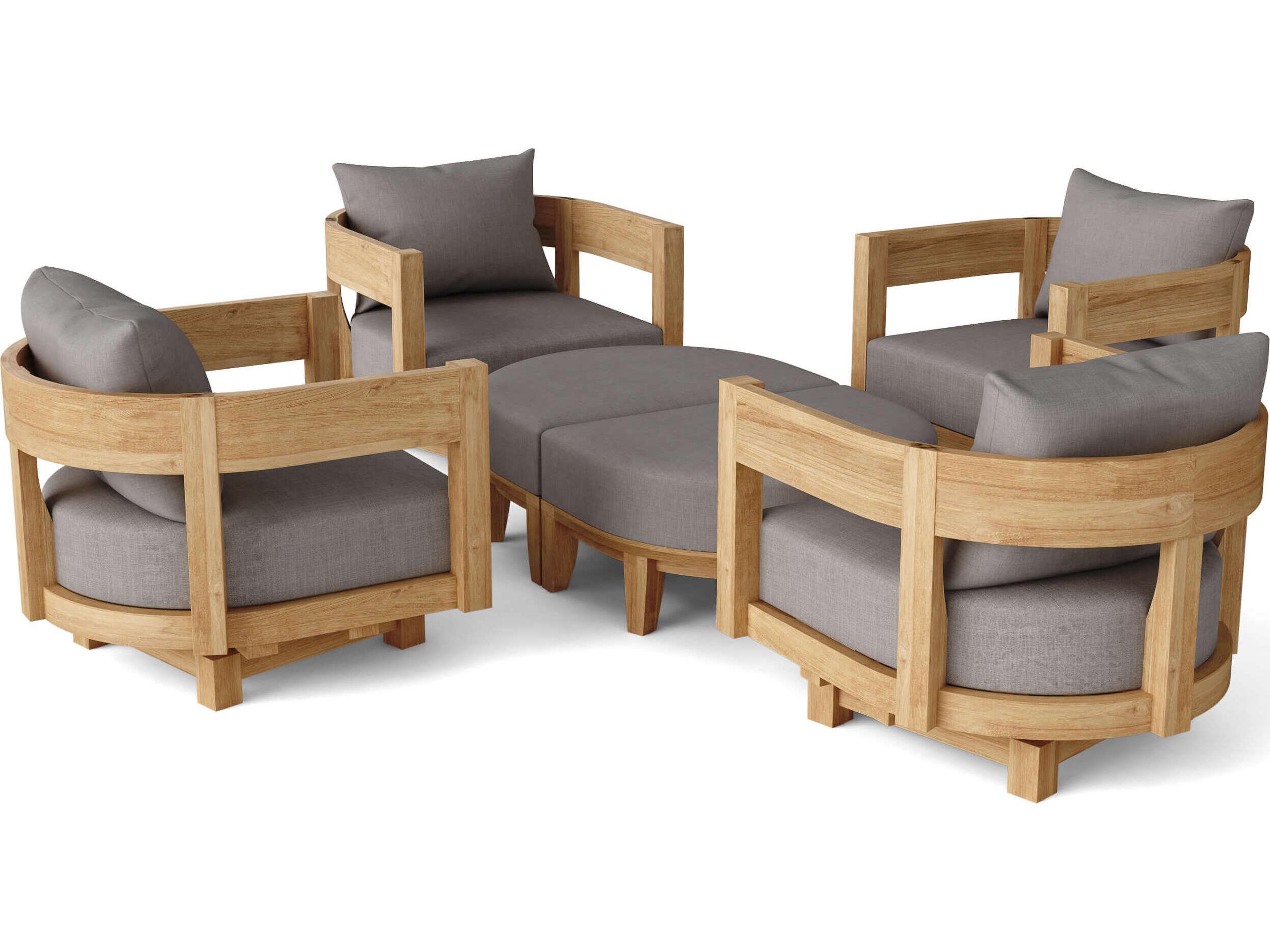 Anderson Teak Coronado Deep Seating 6 Piece Patio Lounge Set