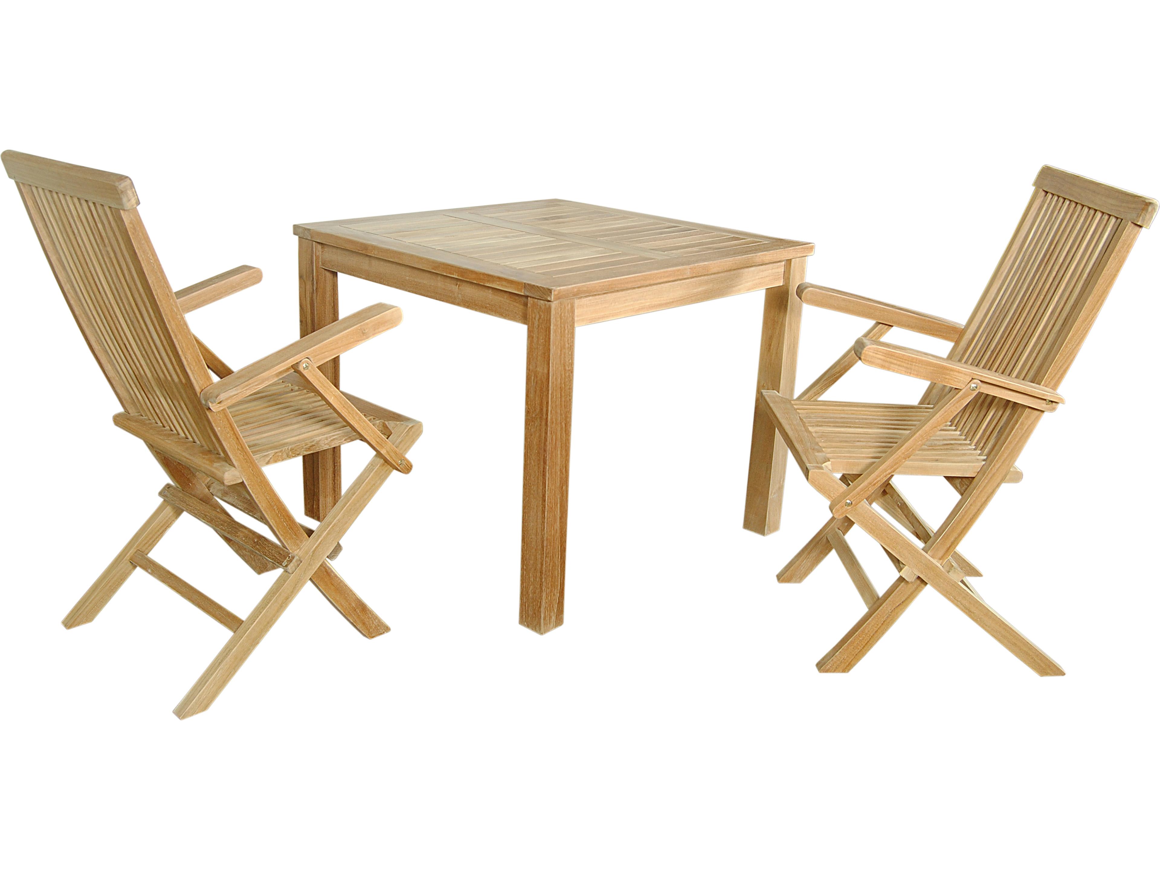 Anderson Teak Bahama Classic 3-Piece Bistro Table