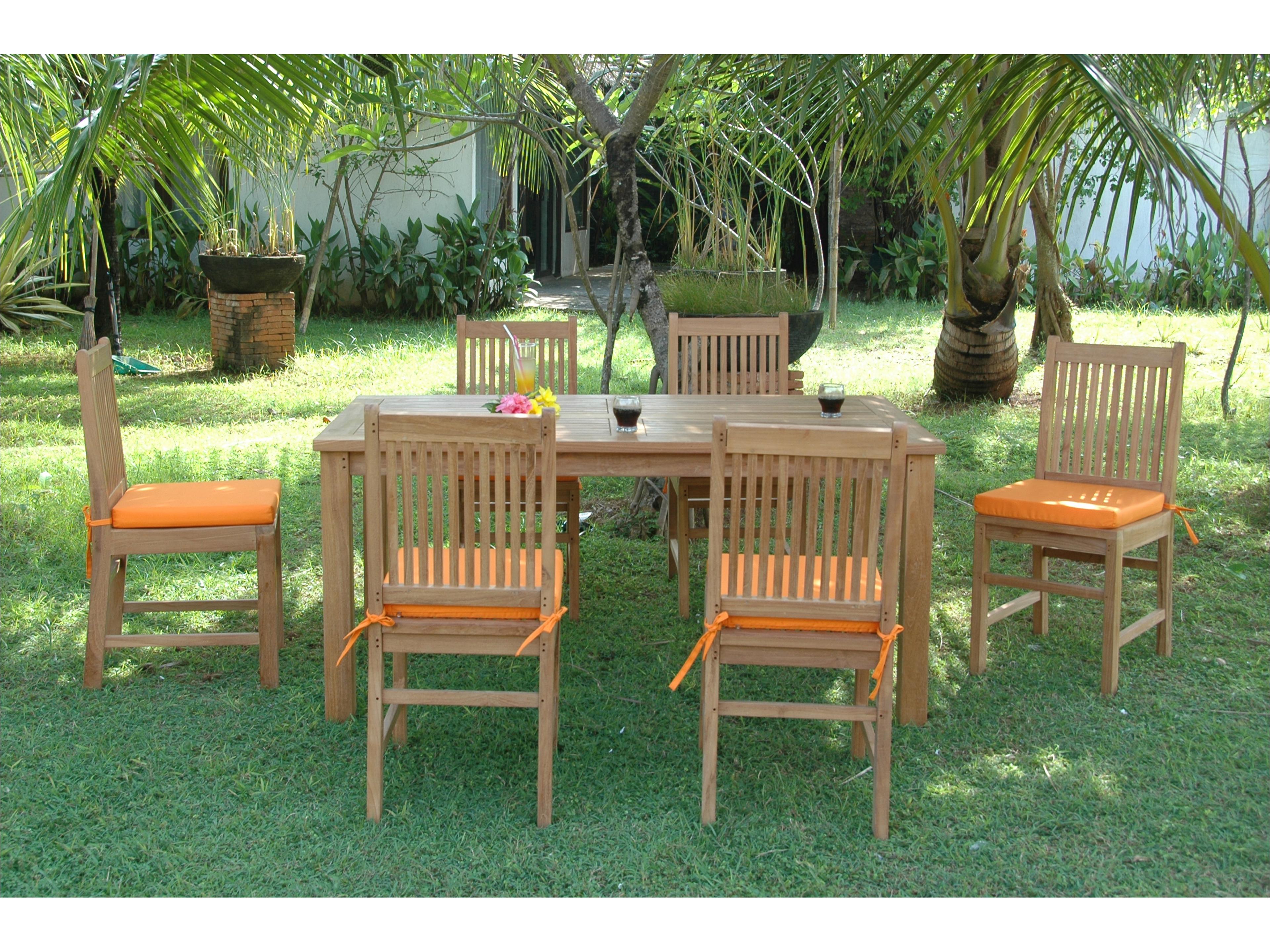 Anderson Teak Montage Saratoga 7-Piece Patio Dining Set