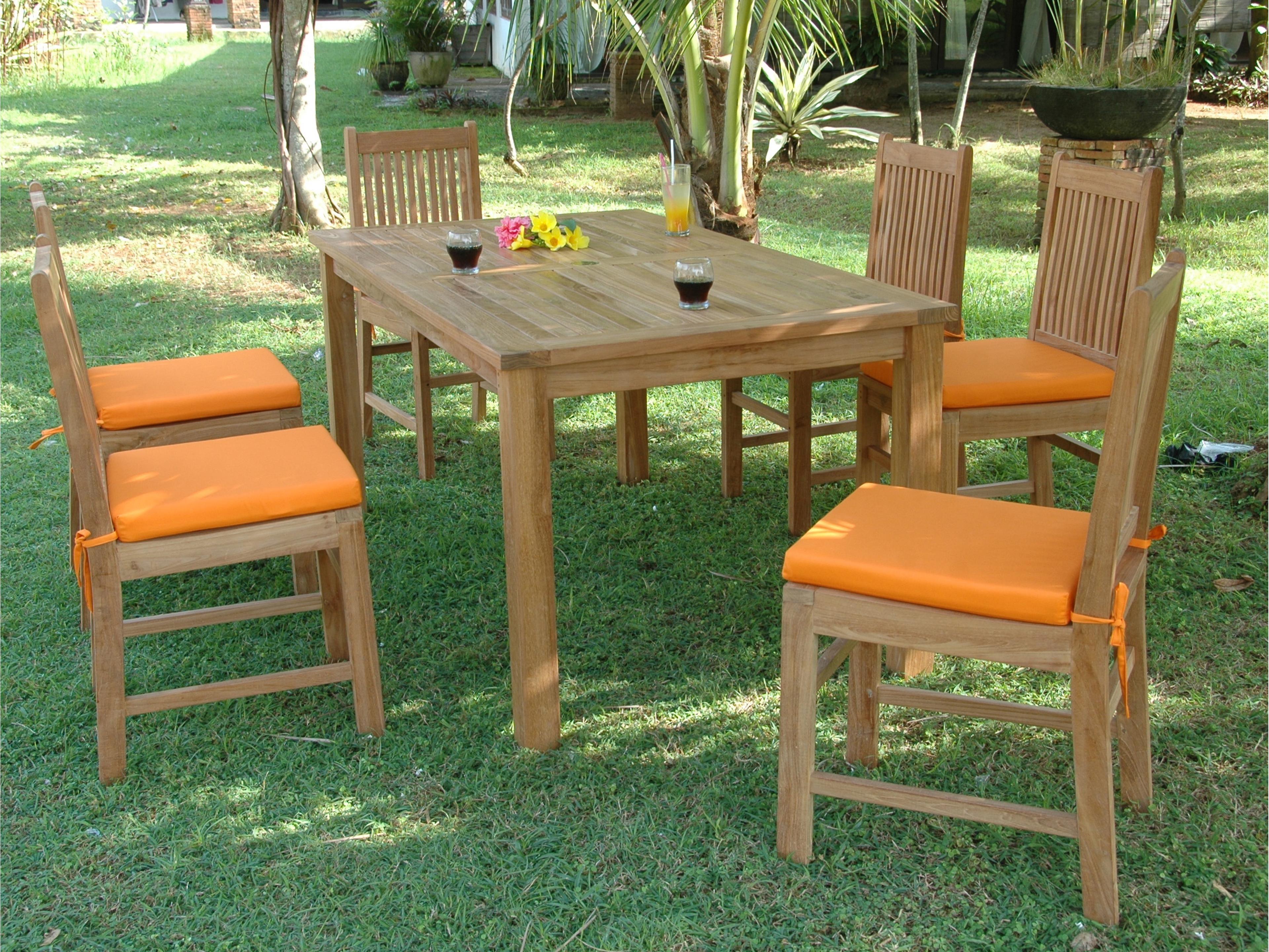 Anderson Teak Montage Saratoga 7-Piece Patio Dining Set