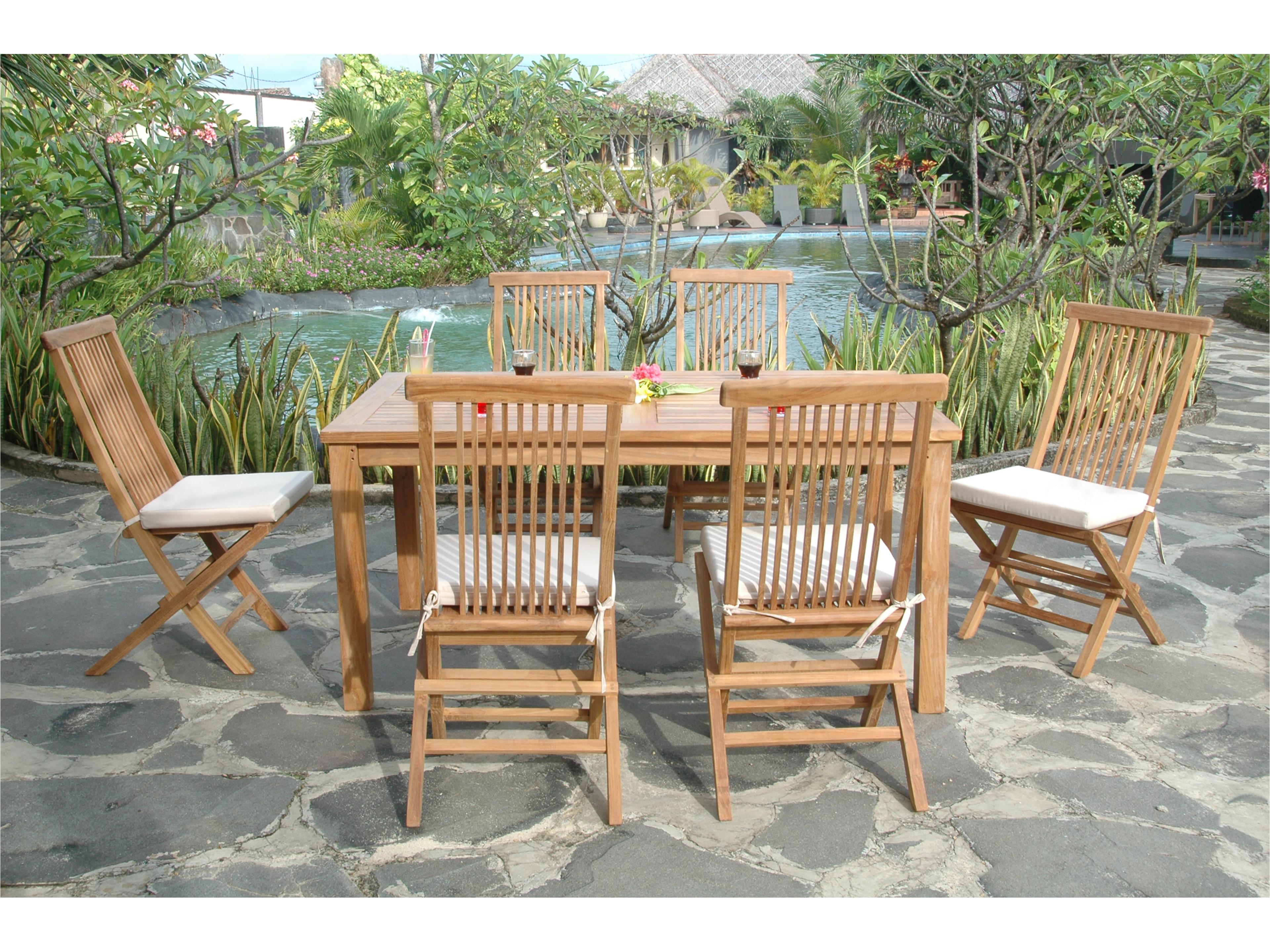 Anderson Teak Montage Bristol 7-Piece Outdoor Dining Set