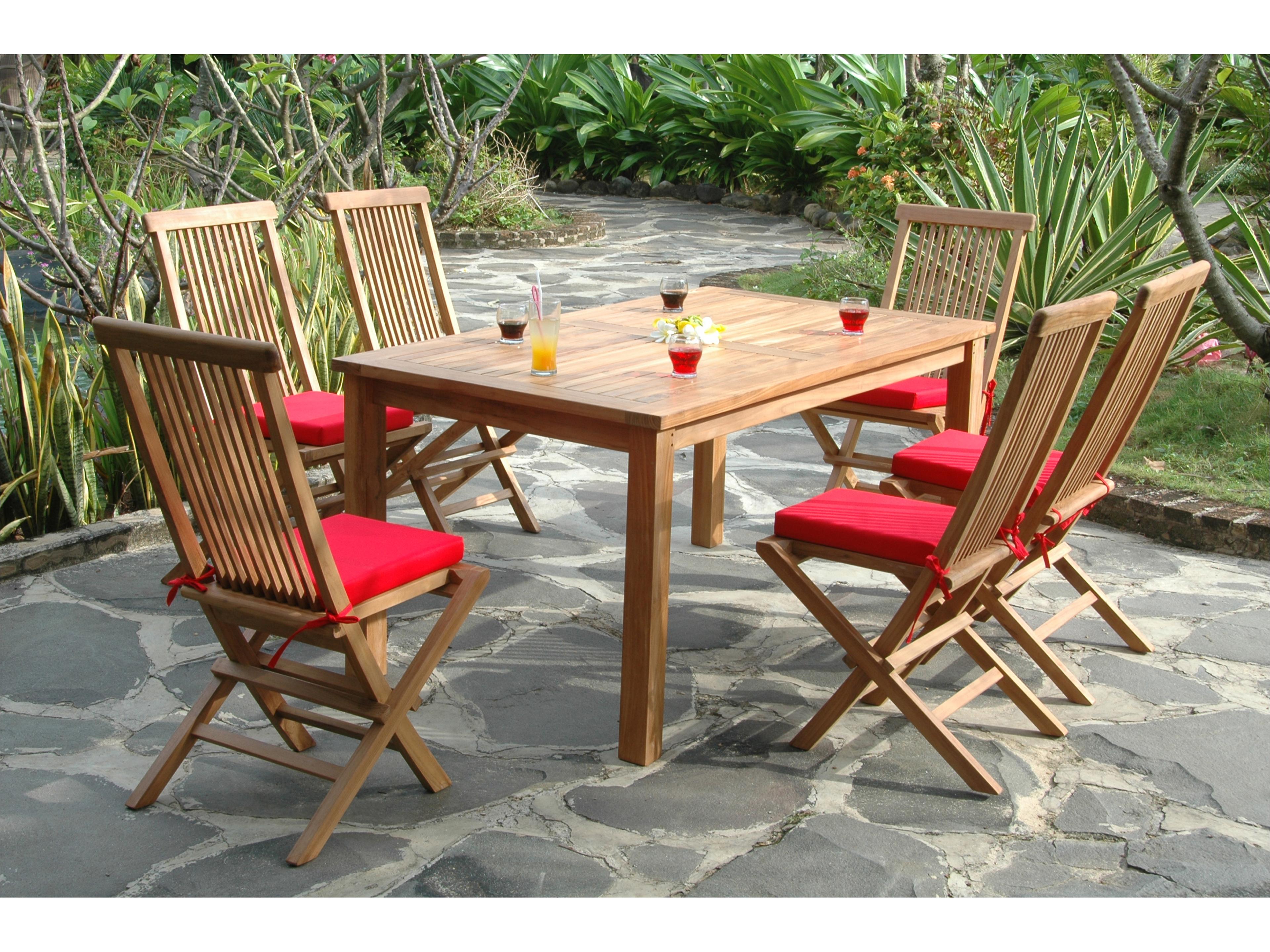 Anderson Teak Montage Bristol 7-Piece Outdoor Dining Set