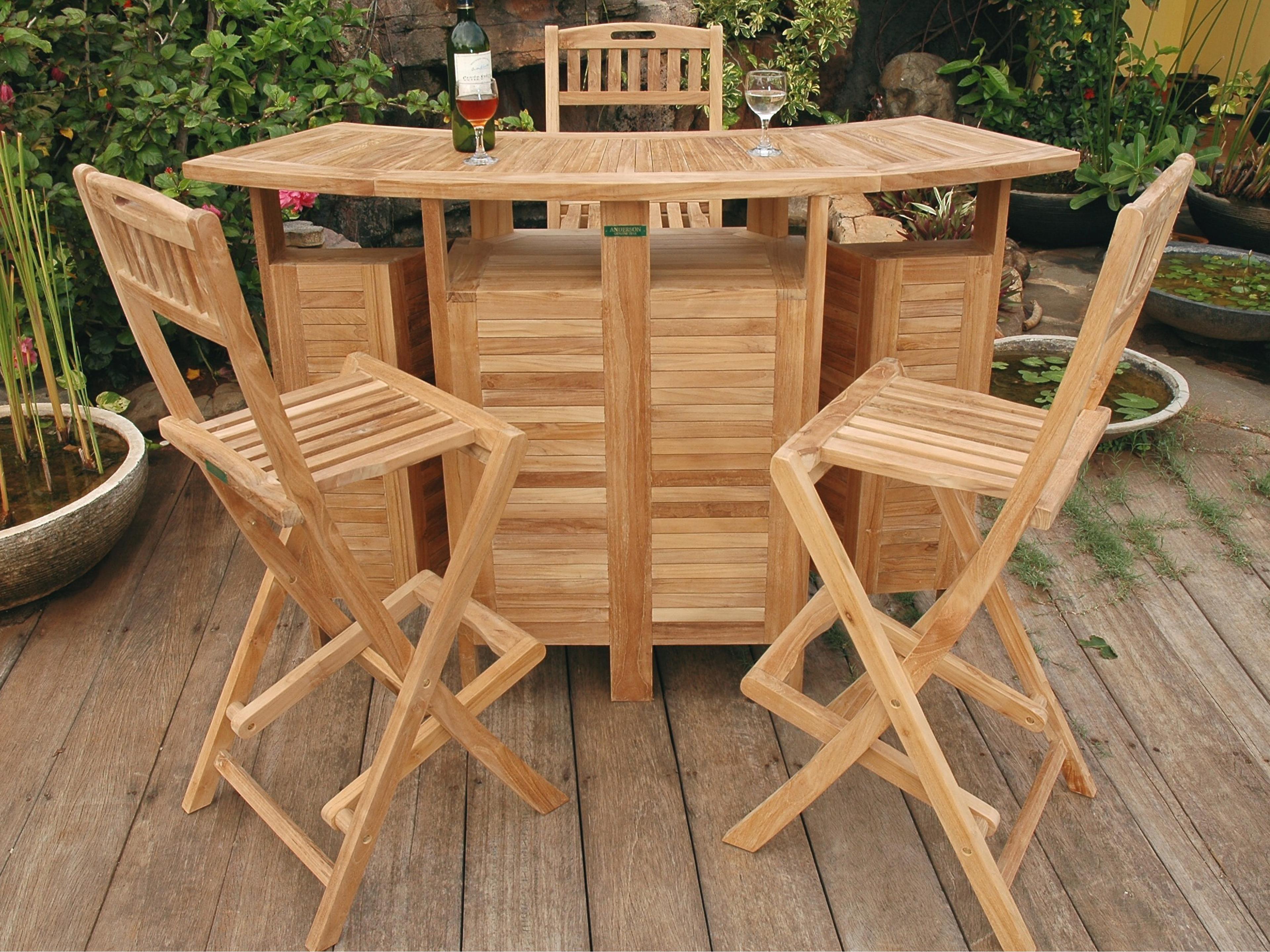 Anderson Teak Altavista 5-Piece Bar Set