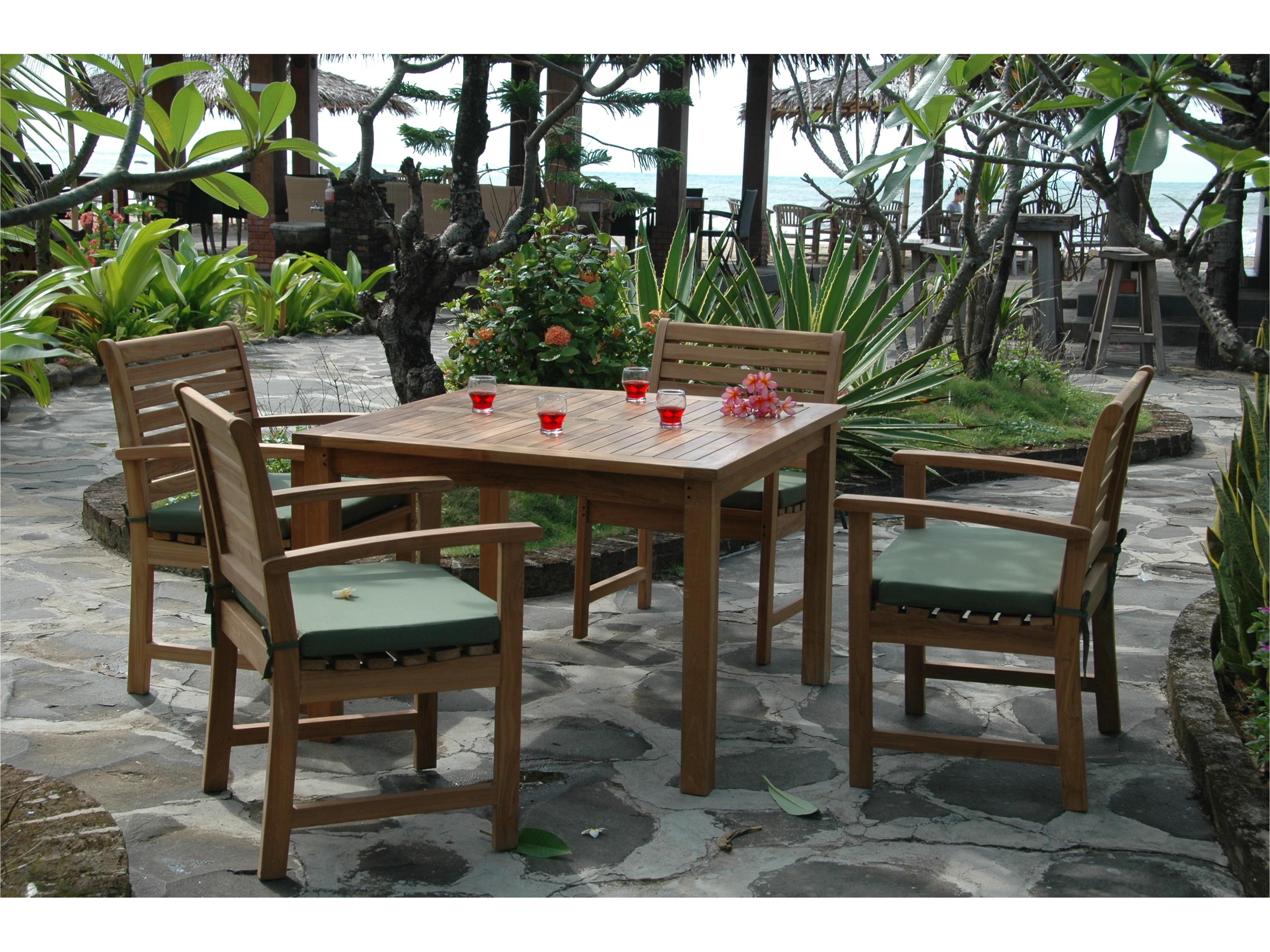 Anderson Teak Montage Victoria 5- Piece Outdoor Patio Dining Set