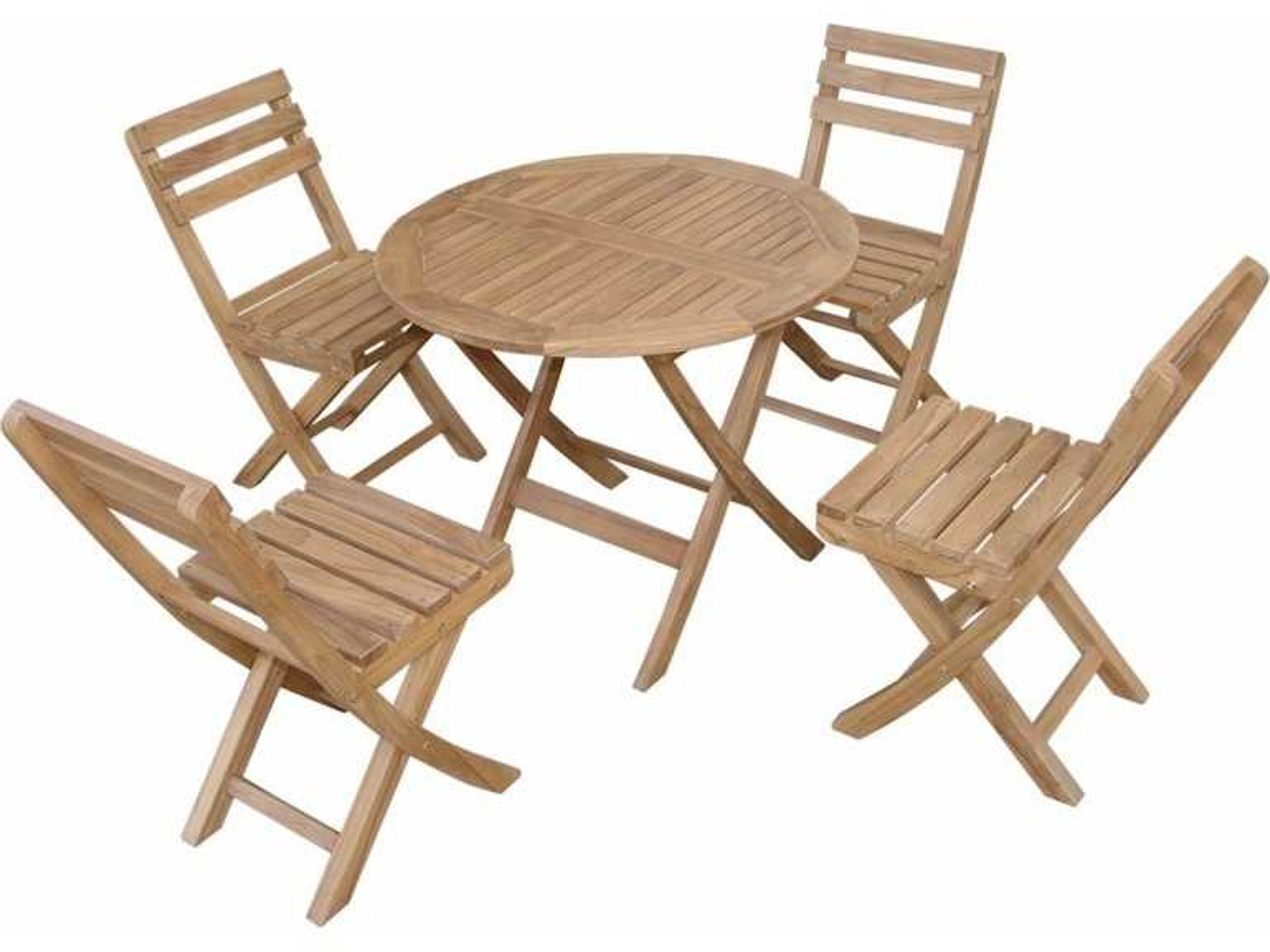 Anderson Teak Chester Alabama 5-Piece Bistro Set